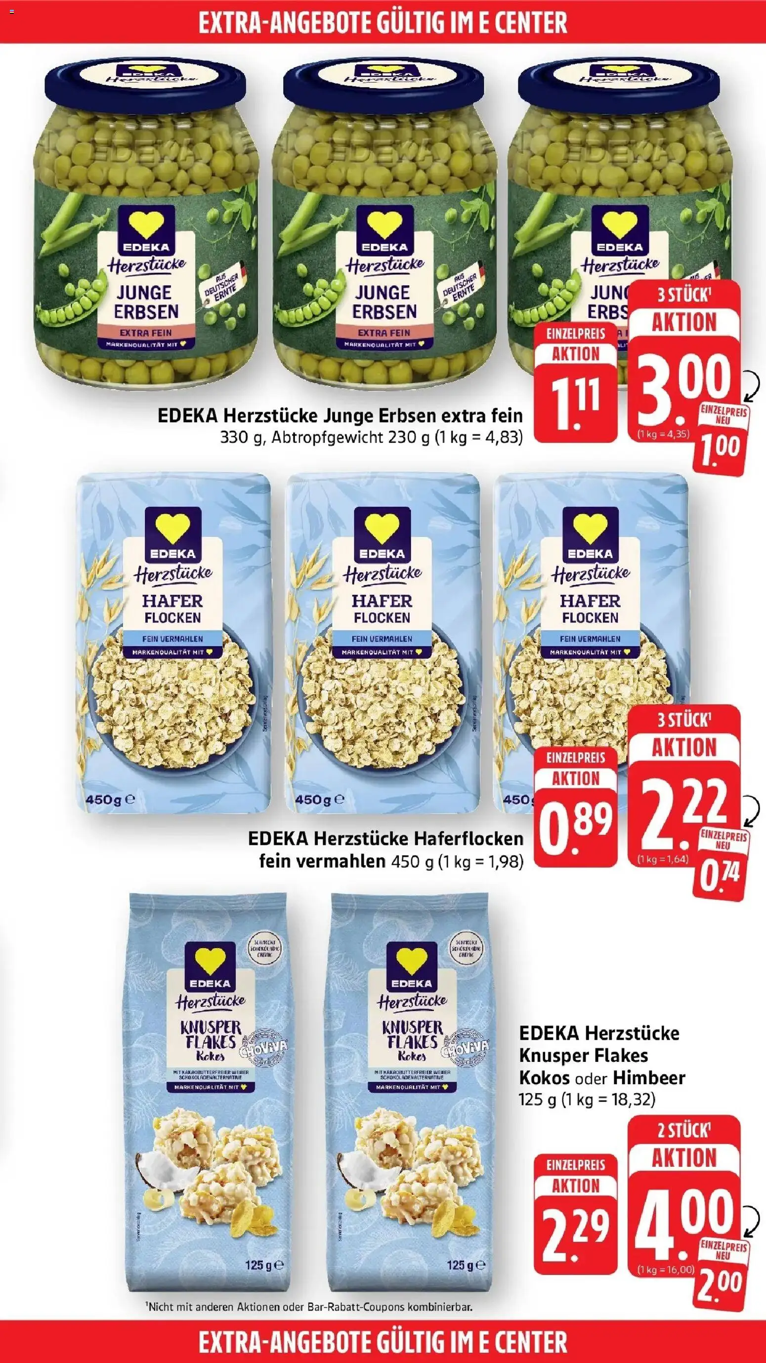 Edeka prospekt Heilbronn – gültig ab 22.06.2026 | Seite: 41 | Produkte: Flocken, Erbsen