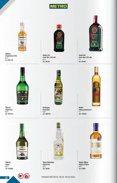Metro katalog BMPL - pregled Metro kataloga - važi od 01.05.2026 | Strana: 24 | Proizvode: Rakija, Šljiva