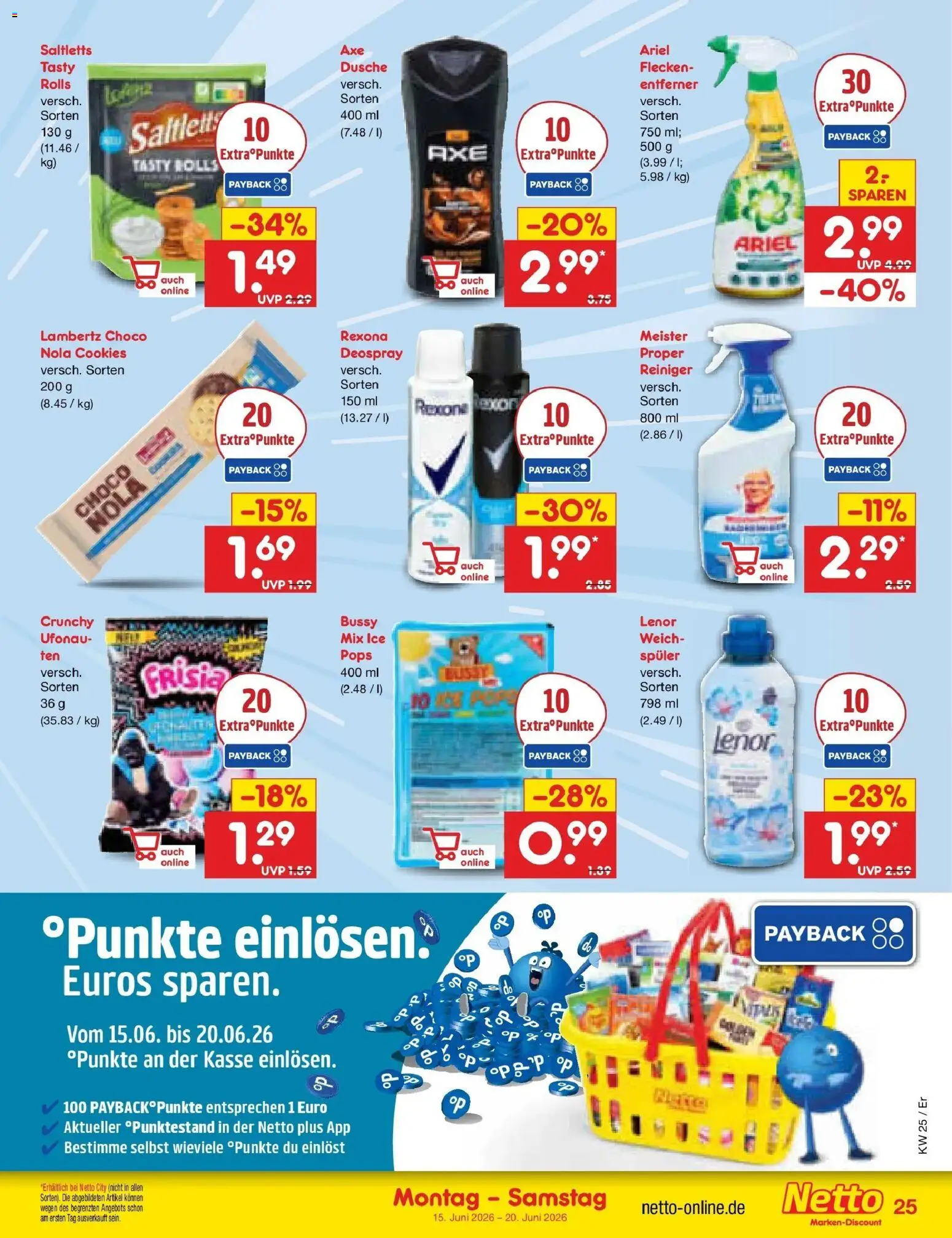 Netto Marken-Discount Prospekt Nordhausen – gültig ab 14.06.2026 | Seite: 33 | Produkte: Lenor, Ariel, Dusche, Deospray
