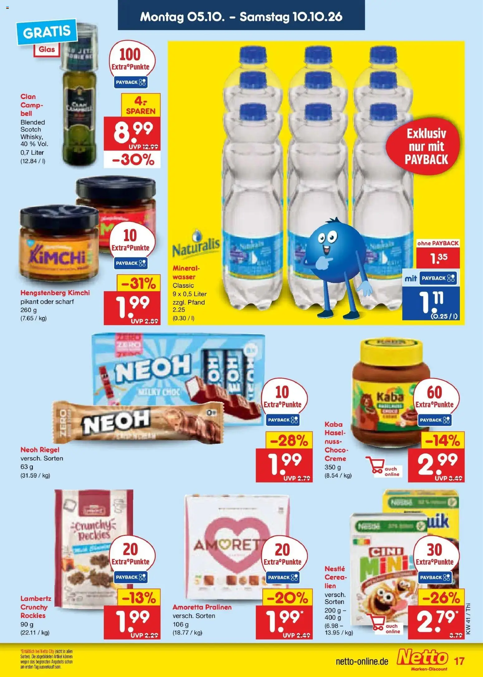Netto Marken-Discount Prospekt Pirna – gültig ab 05.10.2026 | Seite: 17 | Produkte: Creme, Wasser