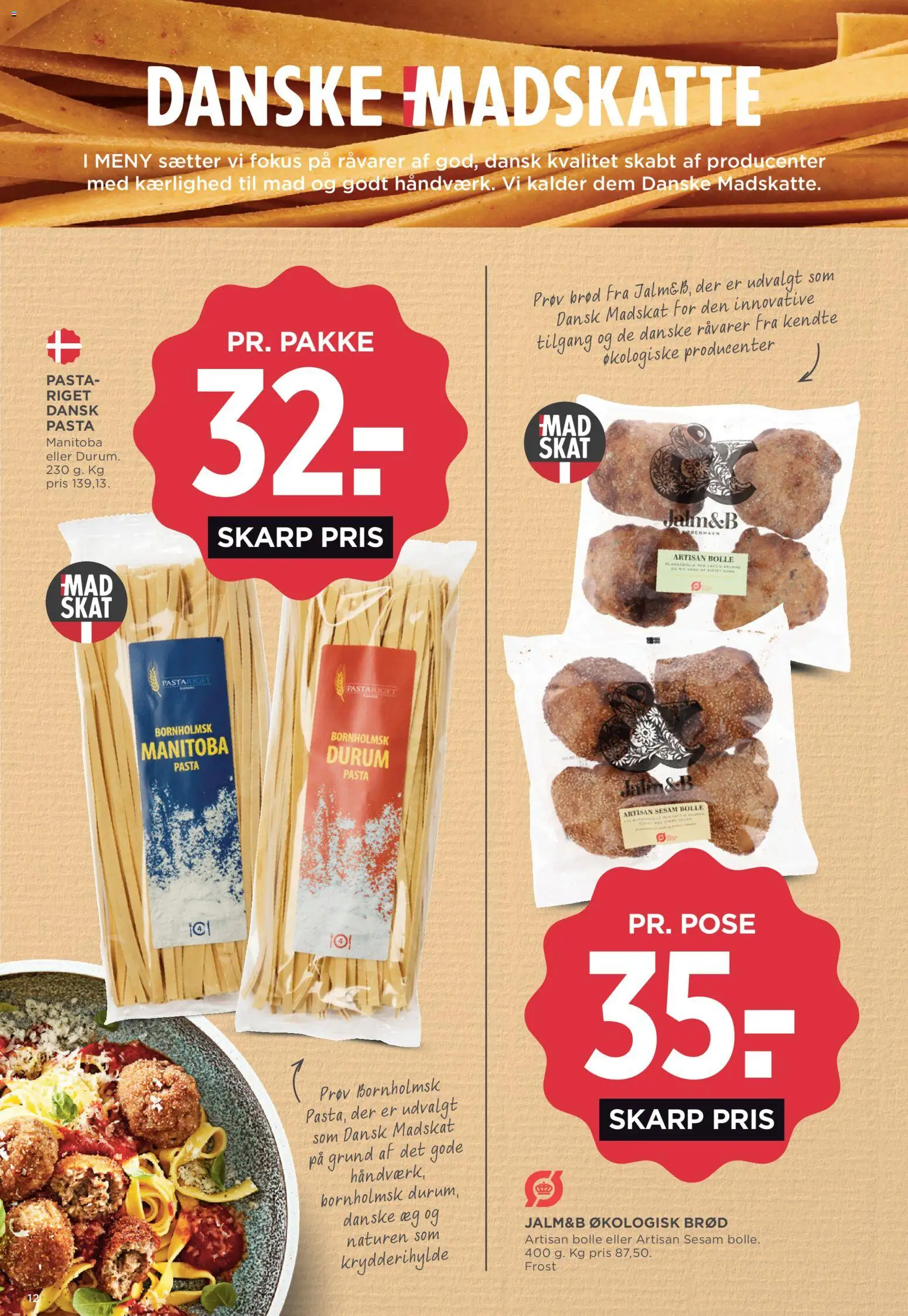 Meny tilbudsavis – gyldig fra 16/10/2026 | Side: 19 | Produkter: Æg, Brød, Pasta, Søm