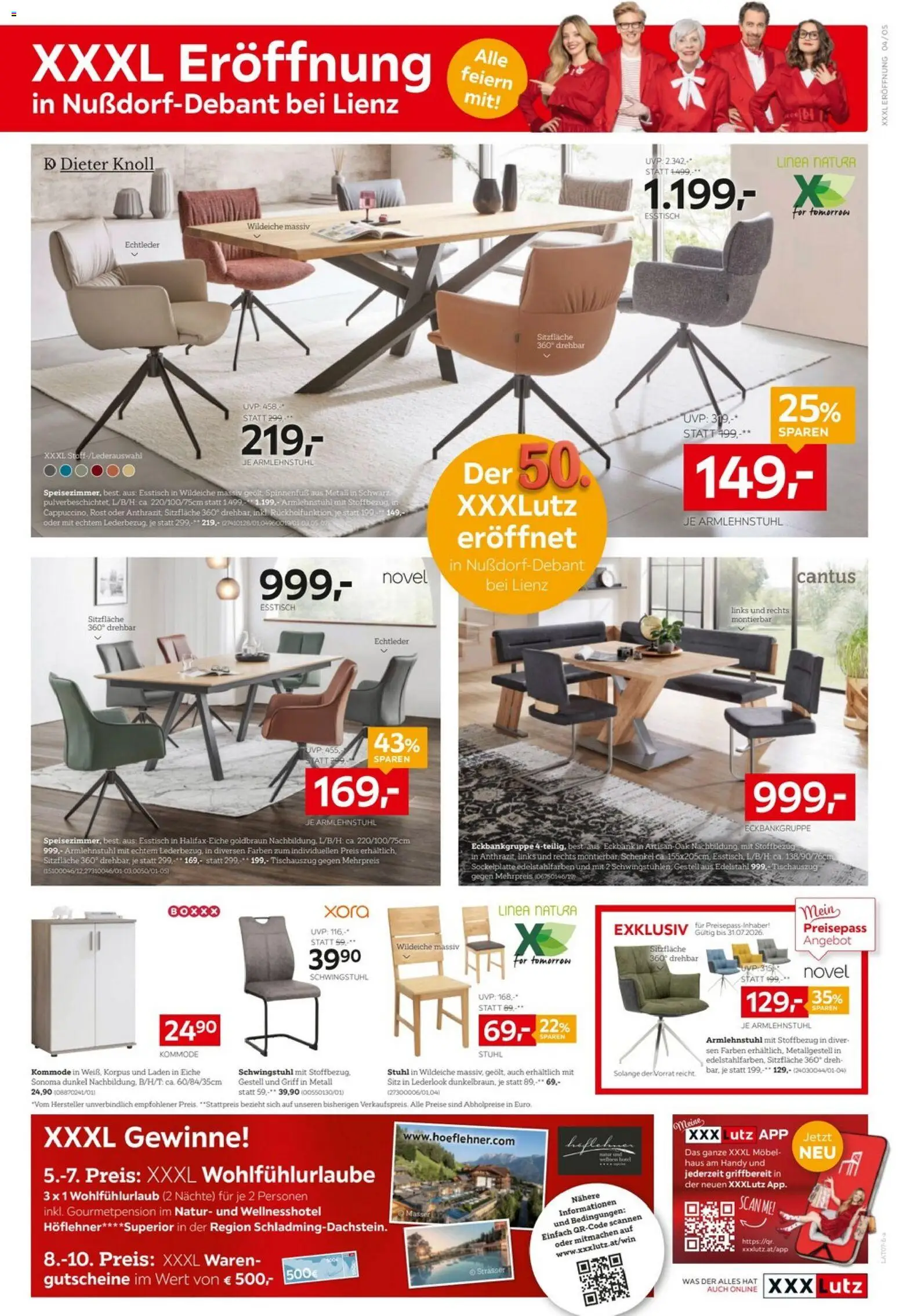 XXXLutz Eröffnung Lienz gültig ab 07.07.2026 | Seite: 5 | Produkte: Kommode, Stuhl