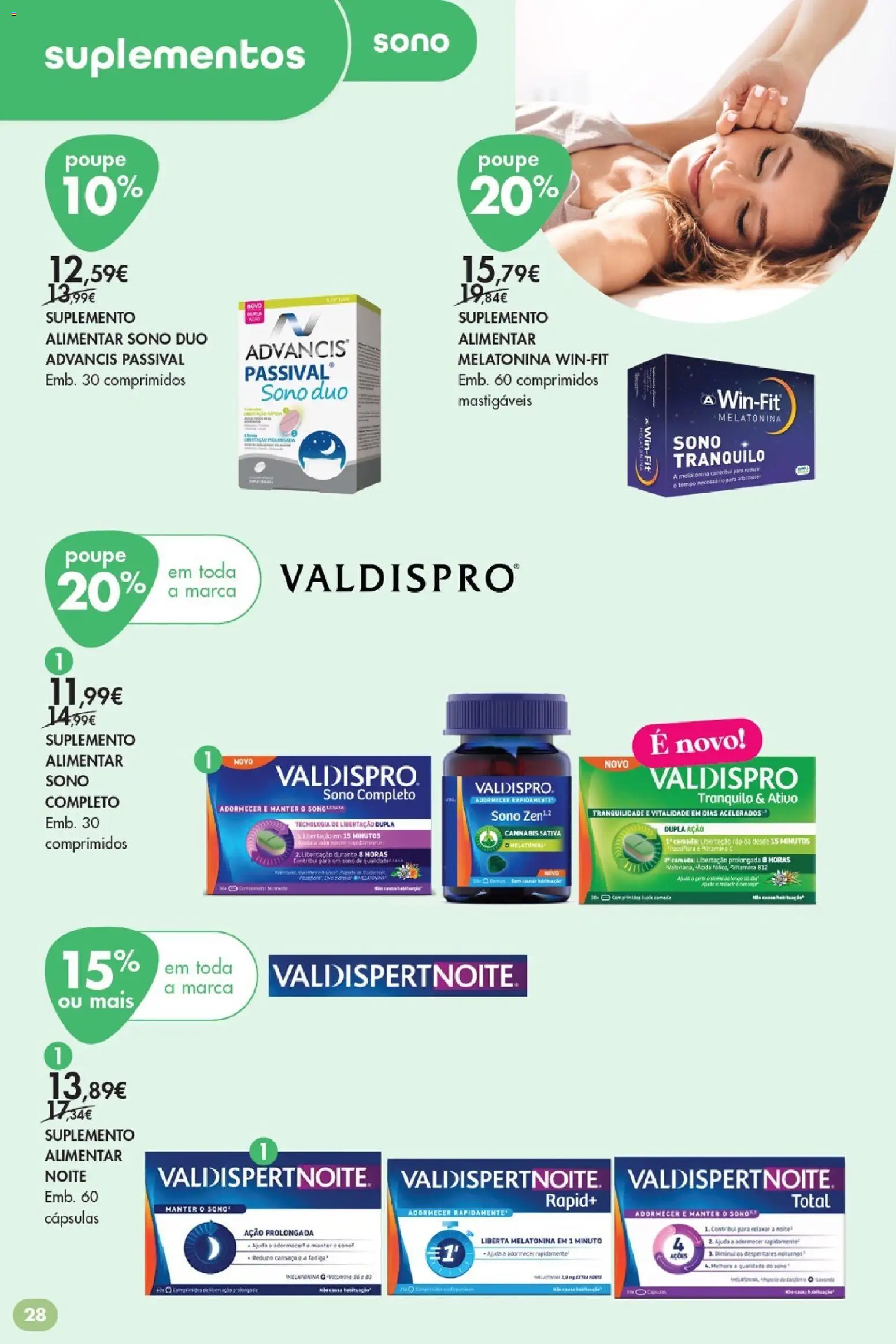 Pingo Doce Bem Estar Regresso à Rotina Lojas │ válido de 25/08/2026 | Página: 28 | Produtos: Cápsulas, Melatonina