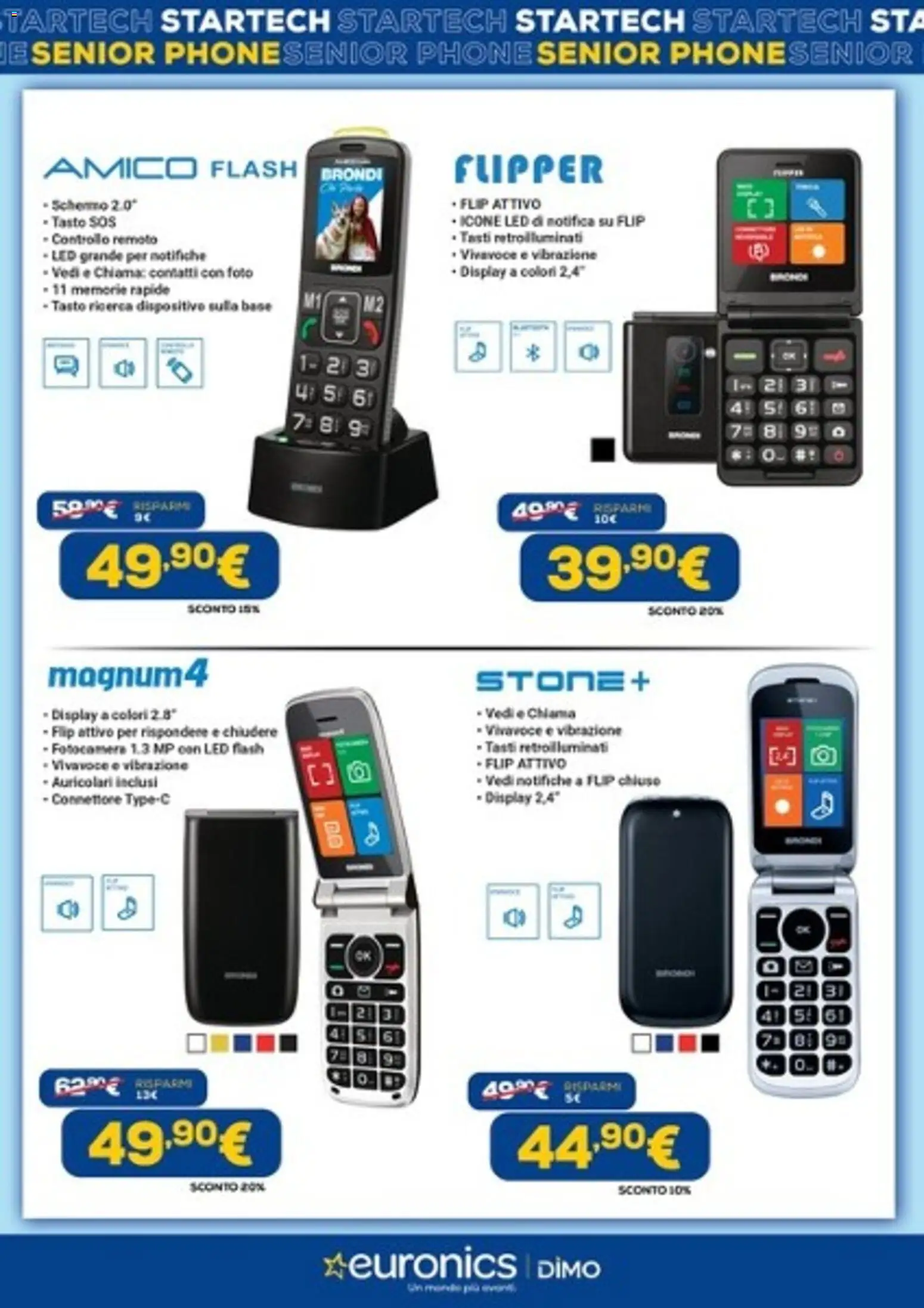 Volantino Euronics del 31/08/2026 | Pagina: 4 | Prodotti: Auricolari, Schermo, Fotocamera, Connettore