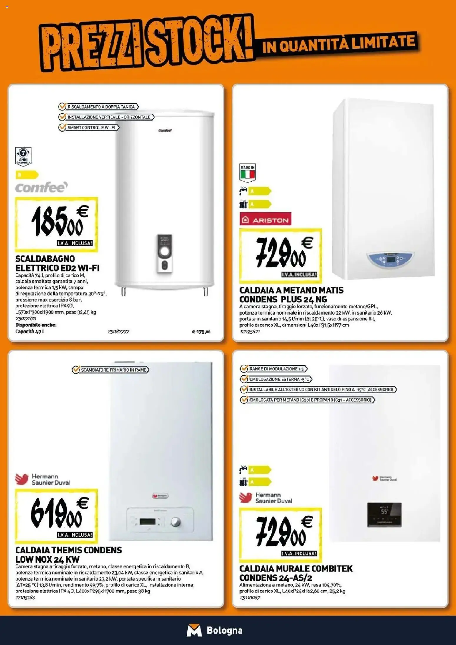 Nuovo TECNOMAT catalogo Bologna dal 27/08/2026 > offerte anteprima 🛍️ | Pagina: 7 | Prodotti: Scaldabagno, Caldaia, Tanica, Vaso