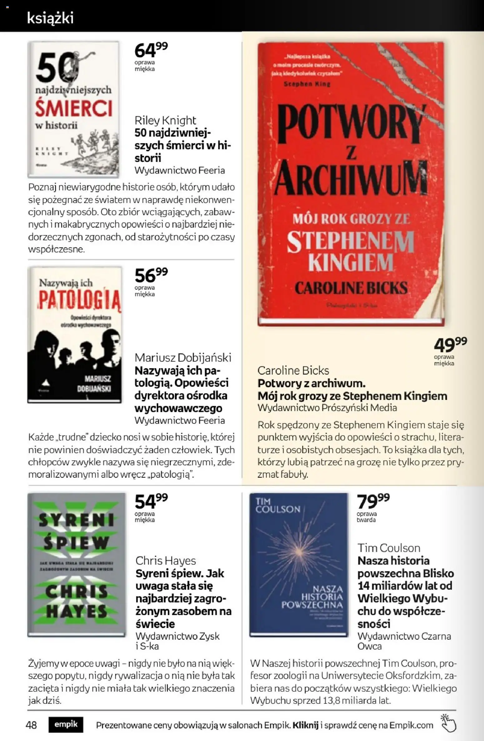Empik promocje - Tom kultury Książki od 14.10.2026 | Strona: 48 | Produkty: Książki