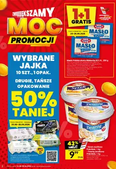 Pogląd oferty "Twój Market gazetka" - ważna od 24.06.2026 | Strona: 2 | Produkty: Karta, Masło Polskie, Twaróg, Jaja