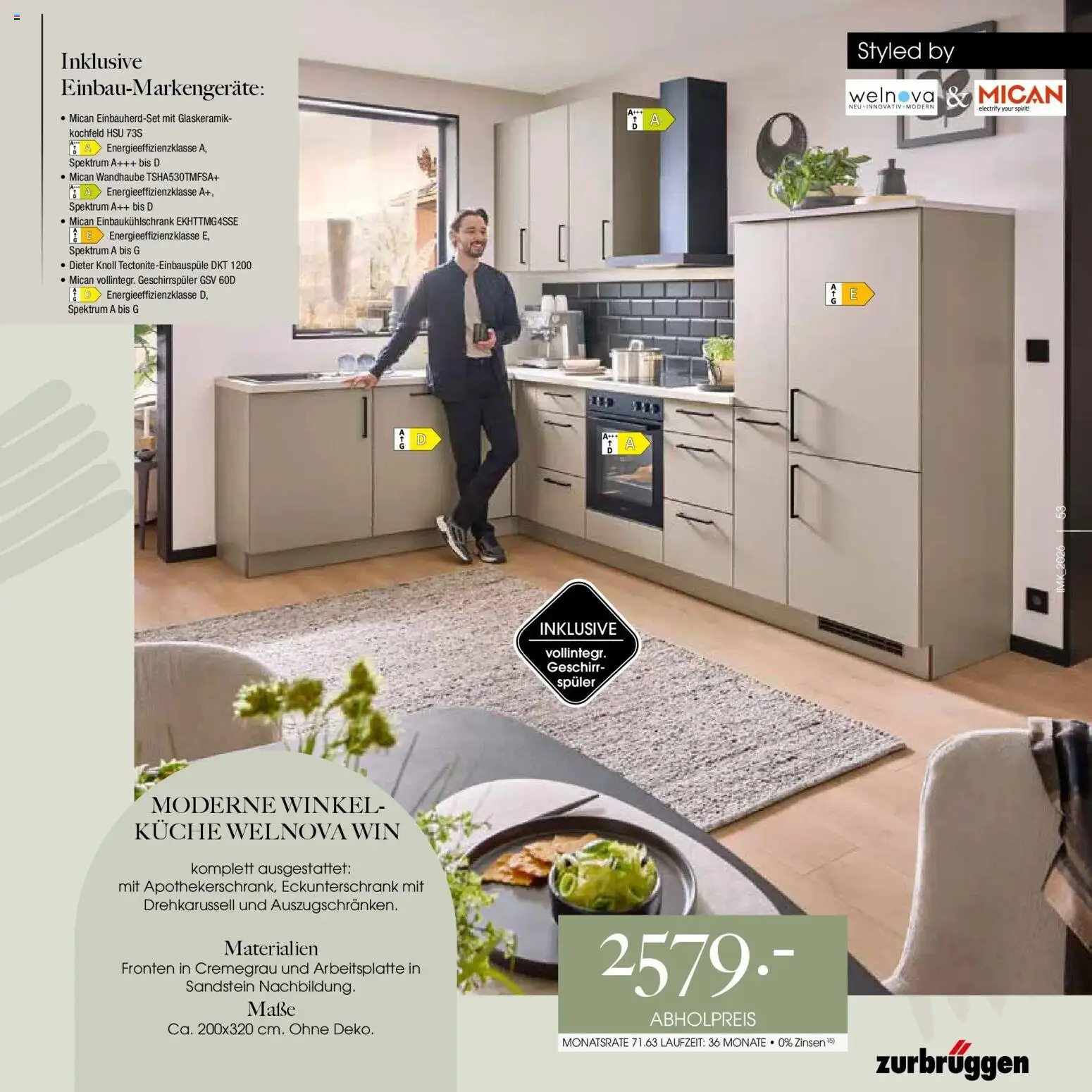 Zurbrüggen Küchen Prospekt 2026 – gültig ab 24.07.2026 | Seite: 53 | Produkte: Geschirrspüler, Küche, Kochfeld
