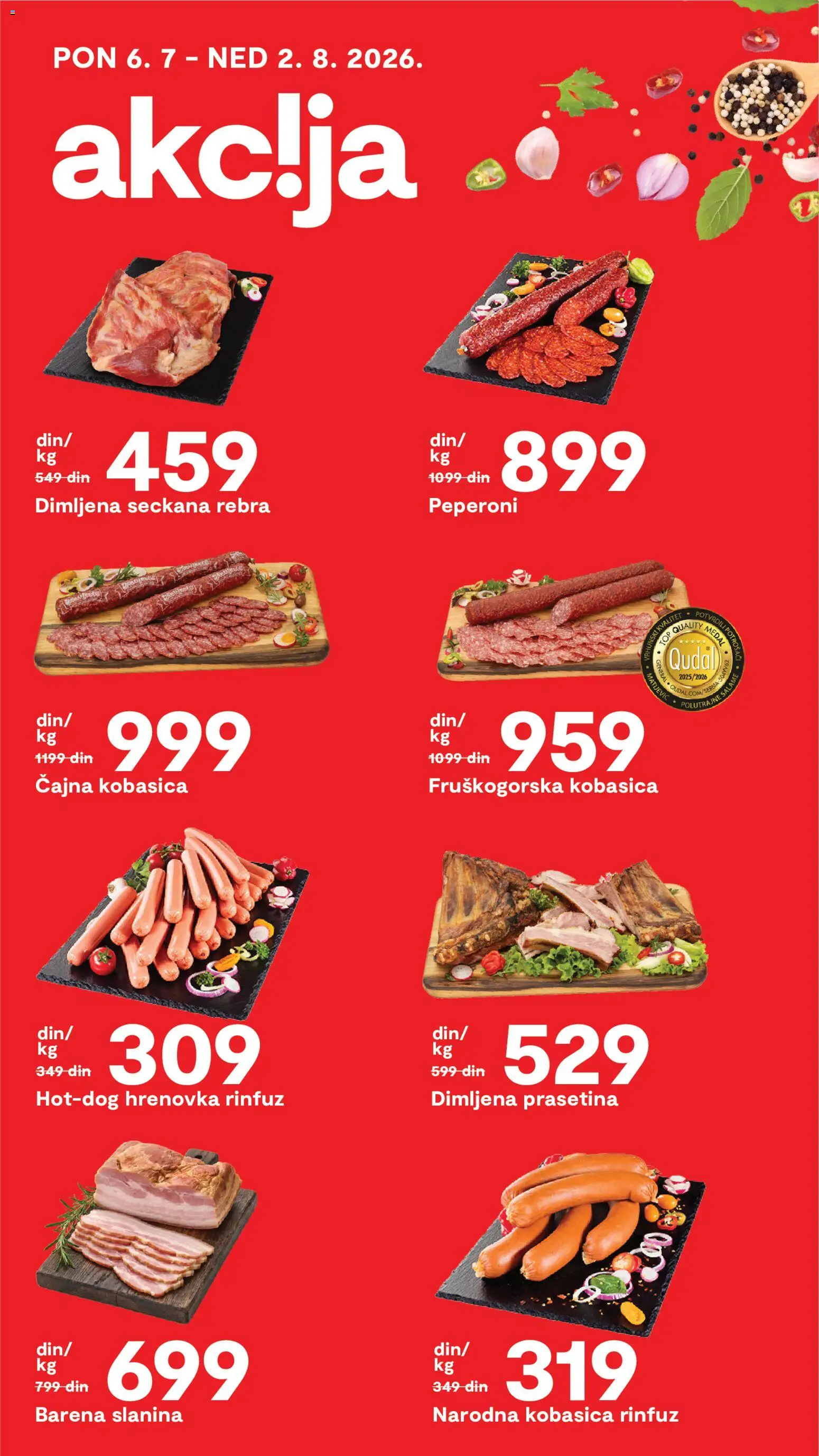 Matijevic katalog - važi od 10.07.2026 | Strana: 11 | Proizvode: Slanina, Kobasica