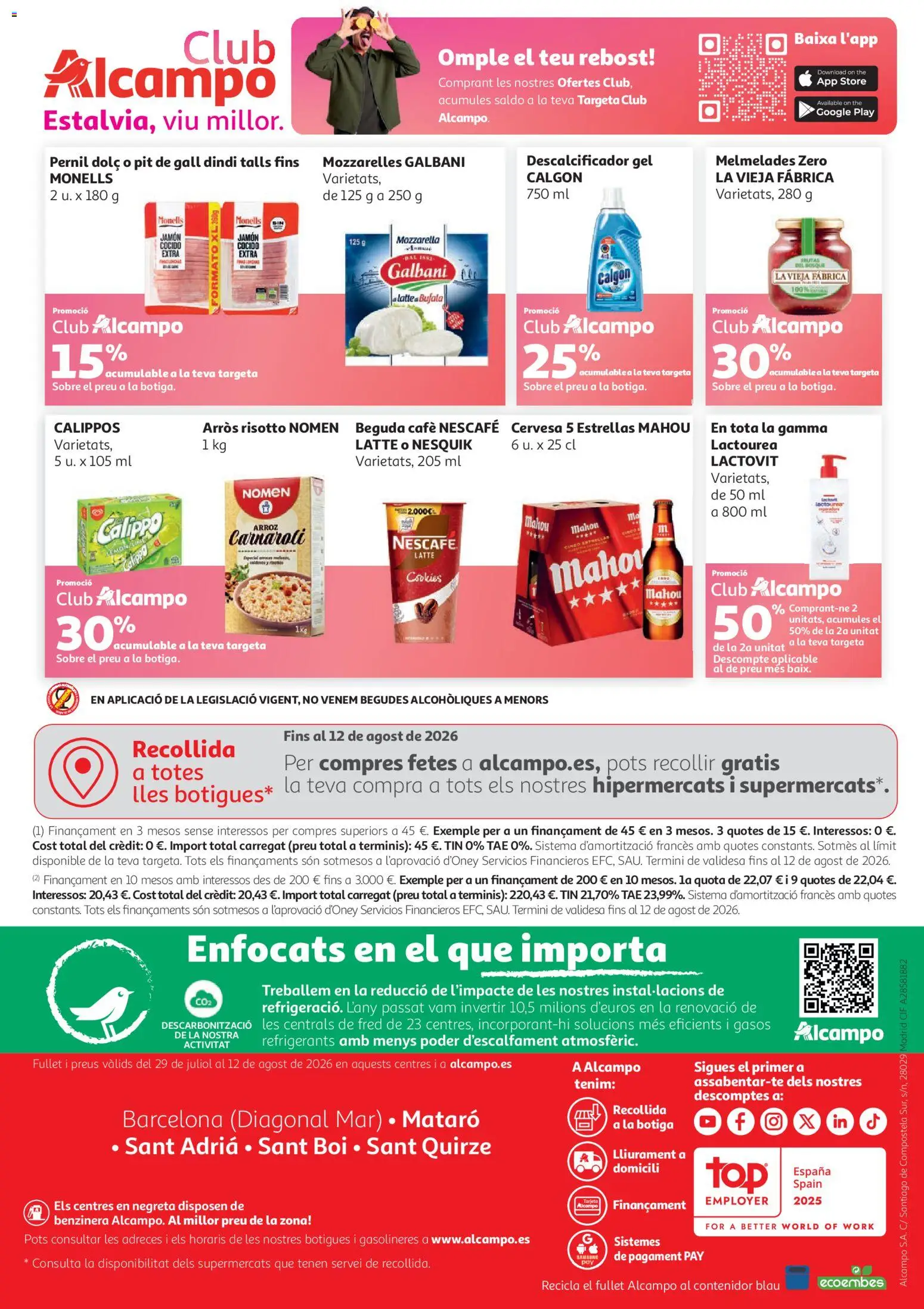 Alcampo HG Catalán Litoral │ válido desde el 29/07/2026 | Página: 24 | Productos: Café, Jamón, Jamón cocido, Arroz