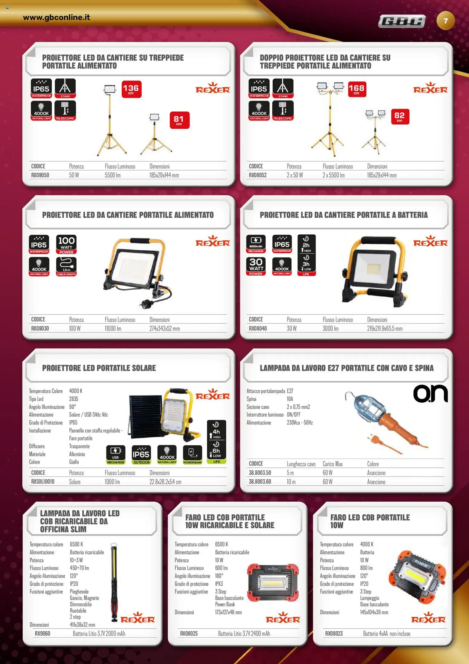 Volantino GBC del 22/10/2026 | Pagina: 7 | Prodotti: Power bank, USB, Alluminio, Lampada