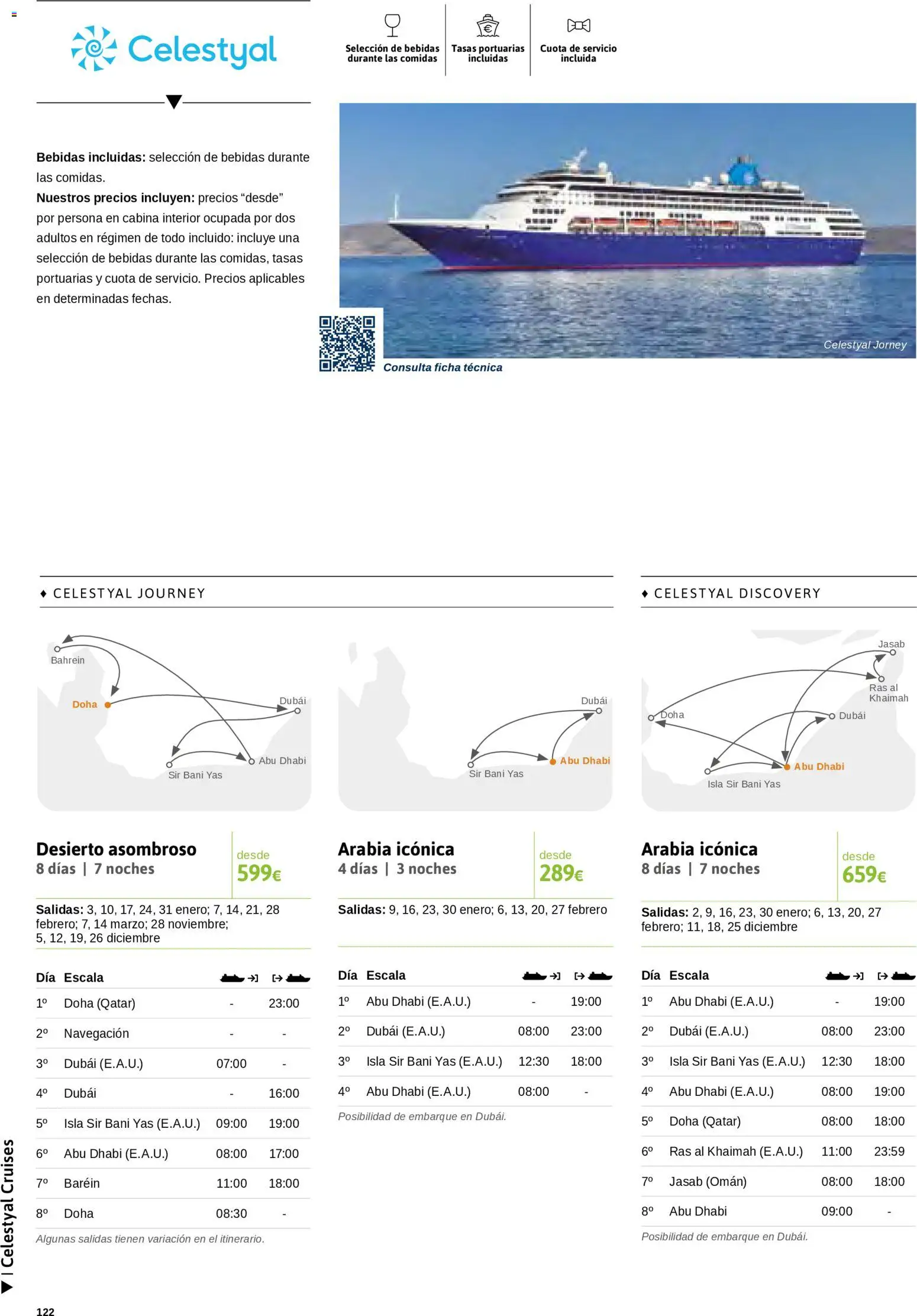 Viajes El Corte Inglés Cruceros marítimos │ válido desde el 01/01/2026 | Página: 123 | Productos: Bebidas, Navegación