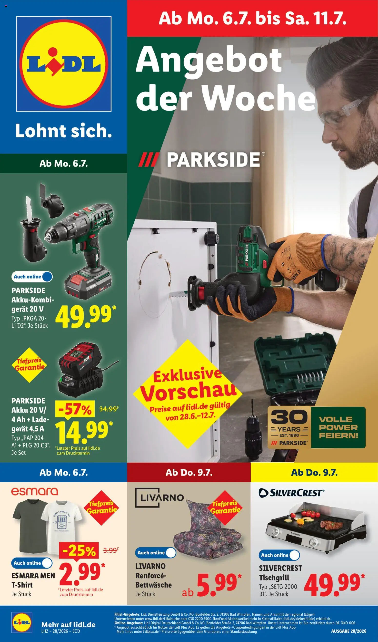 Lidl Německo leták od 06.07.2026 | Strana: 1