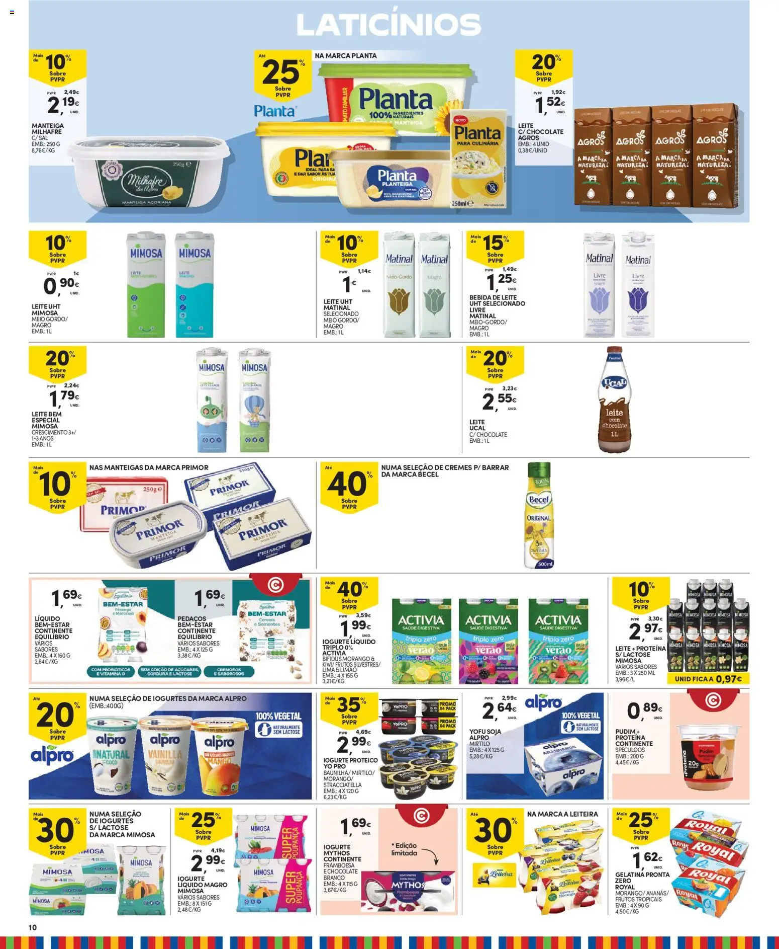 Continente Madeira │ válido de 01/09/2026 | Página: 10 | Produtos: Leite proteina, Laticínios, Lima, Bebida