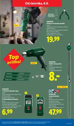 PARKSIDE Puhalo vrućeg zraka, Komad, Za odvajanje, oblikovanje ili zagrijavanje, S 2 stupnja puhanja/grijanja - Pregled kataloga iz trgovine Lidl, vrijedi od 03.08.2026 | Stranica: 37