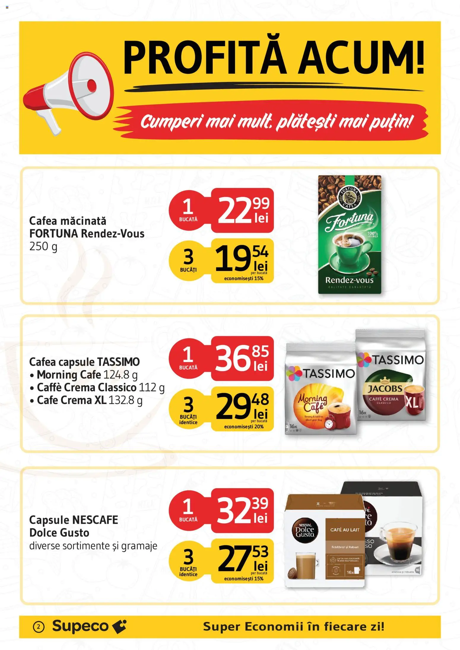 Noul catalog Supeco – valabil de la 01.08.2026 | Pagină: 2 | Produse: Köpek çiti, Cremă, Cafea