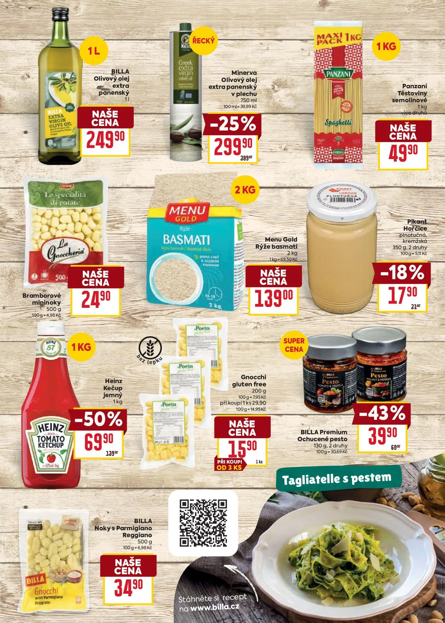Billa leták Grill od 19.08.2026 | Strana: 5 | Produkty: Olivový olej, Olej, Těstoviny, Parmigiano Reggiano