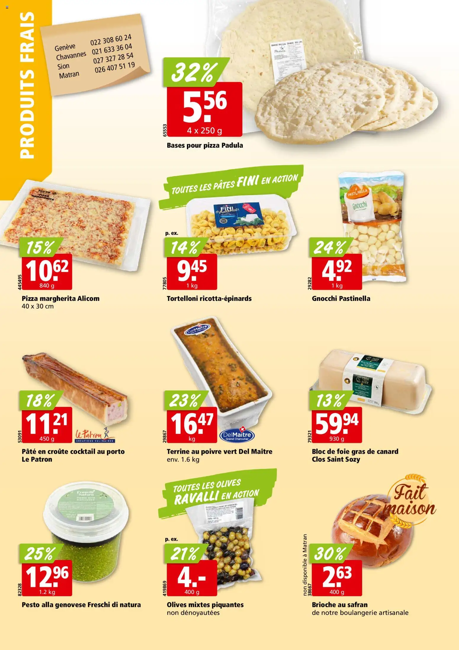 Aligro aktionen Chavannes, Matran, Genève, Sion – gültig ab 28.09.2026 | Seite: 12 | Produkte: Pizza