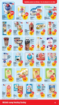 Náhled letáku HIGH PROTEIN PUDDING OLMA, High Protein Pudding Olma vanilka, čokoláda 200 g od 07.10.2026 | Strana: 4 | Produkty: Kefírové mléko, Sýr, Protein, Dezert