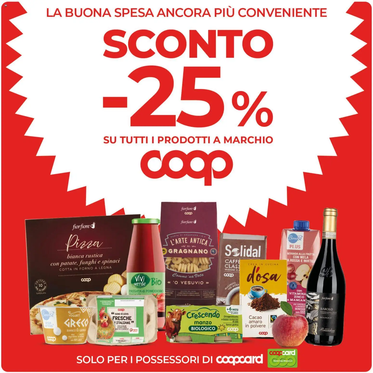 Volantino COOP del 04.06.2026 | Pagina: 8 | Prodotti: Caffè, Pizza, Manzo, Pomodoro