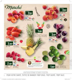 Match Supermarché - Prévisualisation de Match Supermarché C'est tous les jours le marché valide à partir de 07/07/2026 | Page: 2 | Produits: Citron vert, Nectarine, Pêche, Ananas