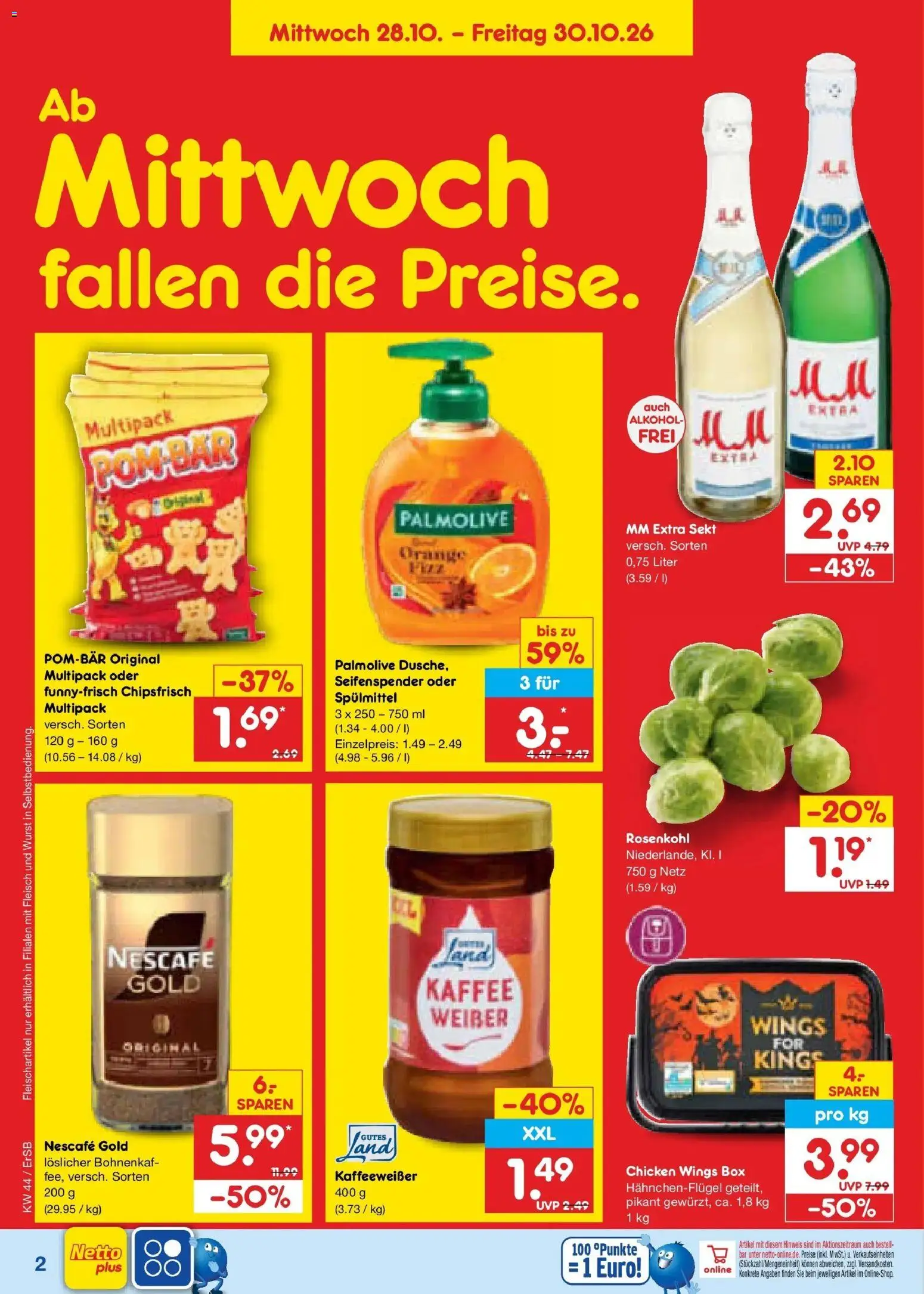 Netto Marken-Discount Prospekt Naumburg – gültig ab 26.10.2026 | Seite: 60 | Produkte: Nescafe, Kaffee, Sekt, Seifenspender