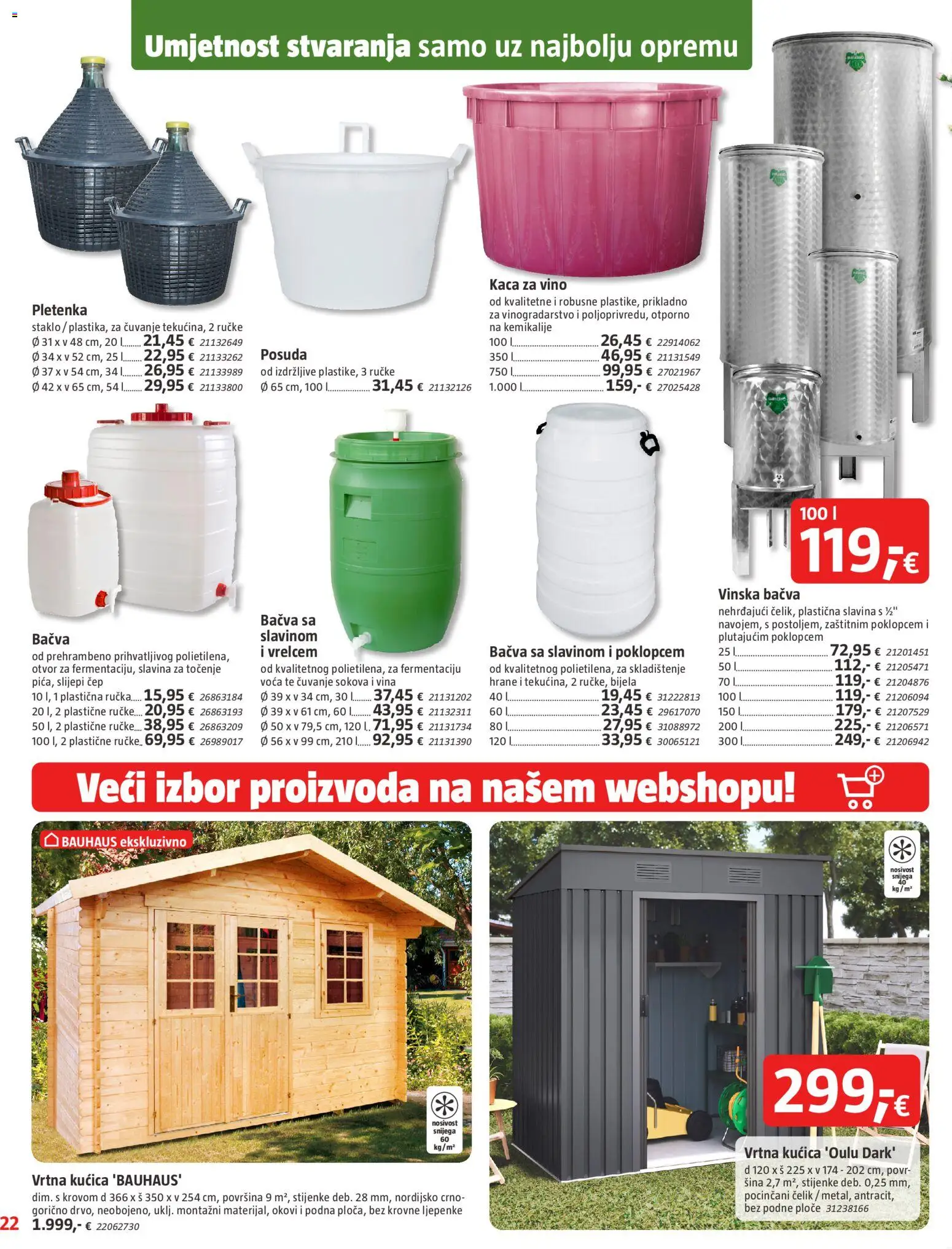 Bauhaus katalog | vrijedi od 02.09.2026 | Stranica: 22