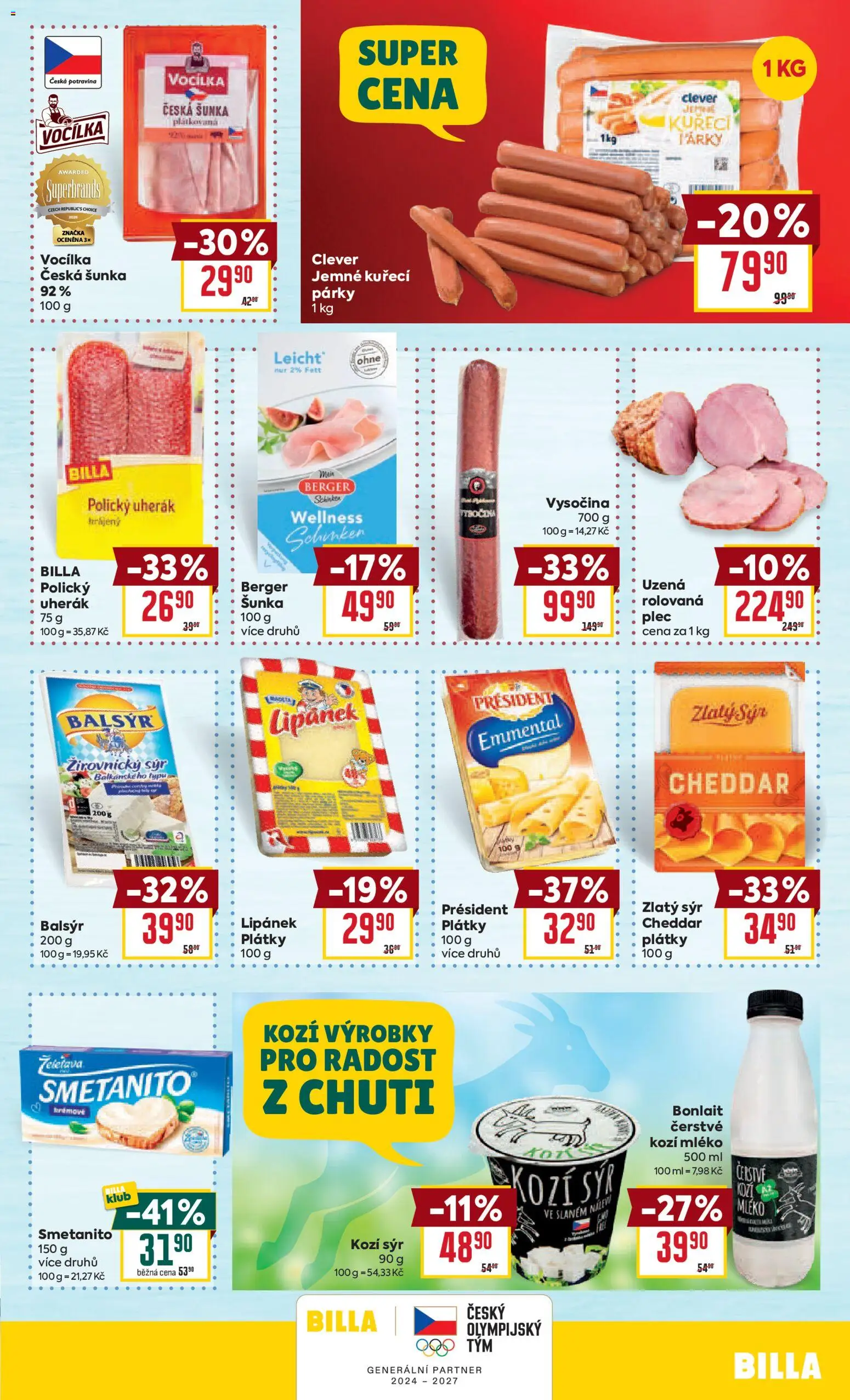 Billa Velký leták od 07.04.2026 | Strana: 17 | Produkty: Mléko, Sýr, Kozí sýr, Cheddar