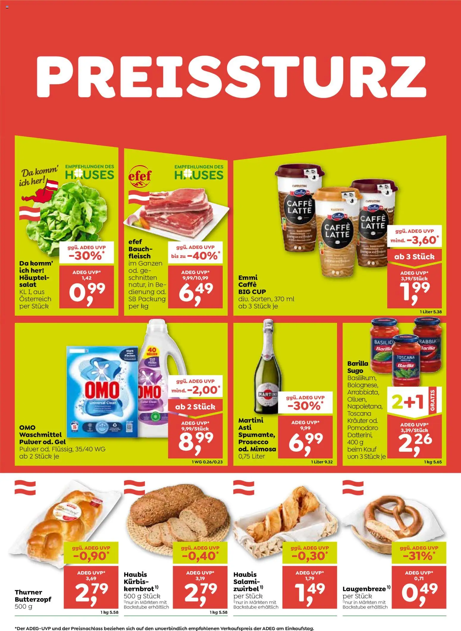 ADEG Flugblatt gültig ab 03.09.2026 | Seite: 2 | Produkte: Kürbis, Prosecco, Salami, Waschmittel