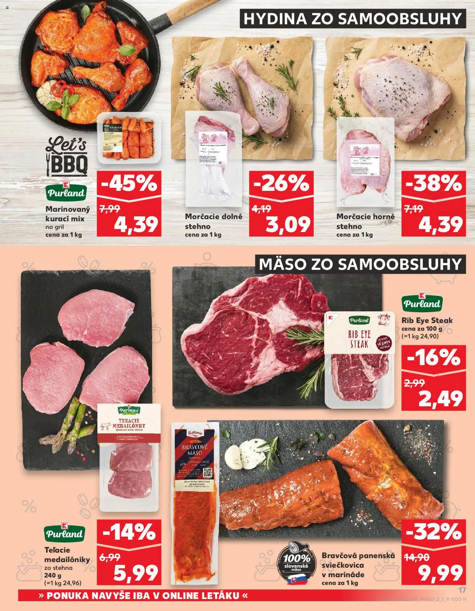 Nové Kaufland akcie – leták je platný od 28.05.2026 | Strana: 17 | Produkty: Gril, Bravčové mäso, Steak