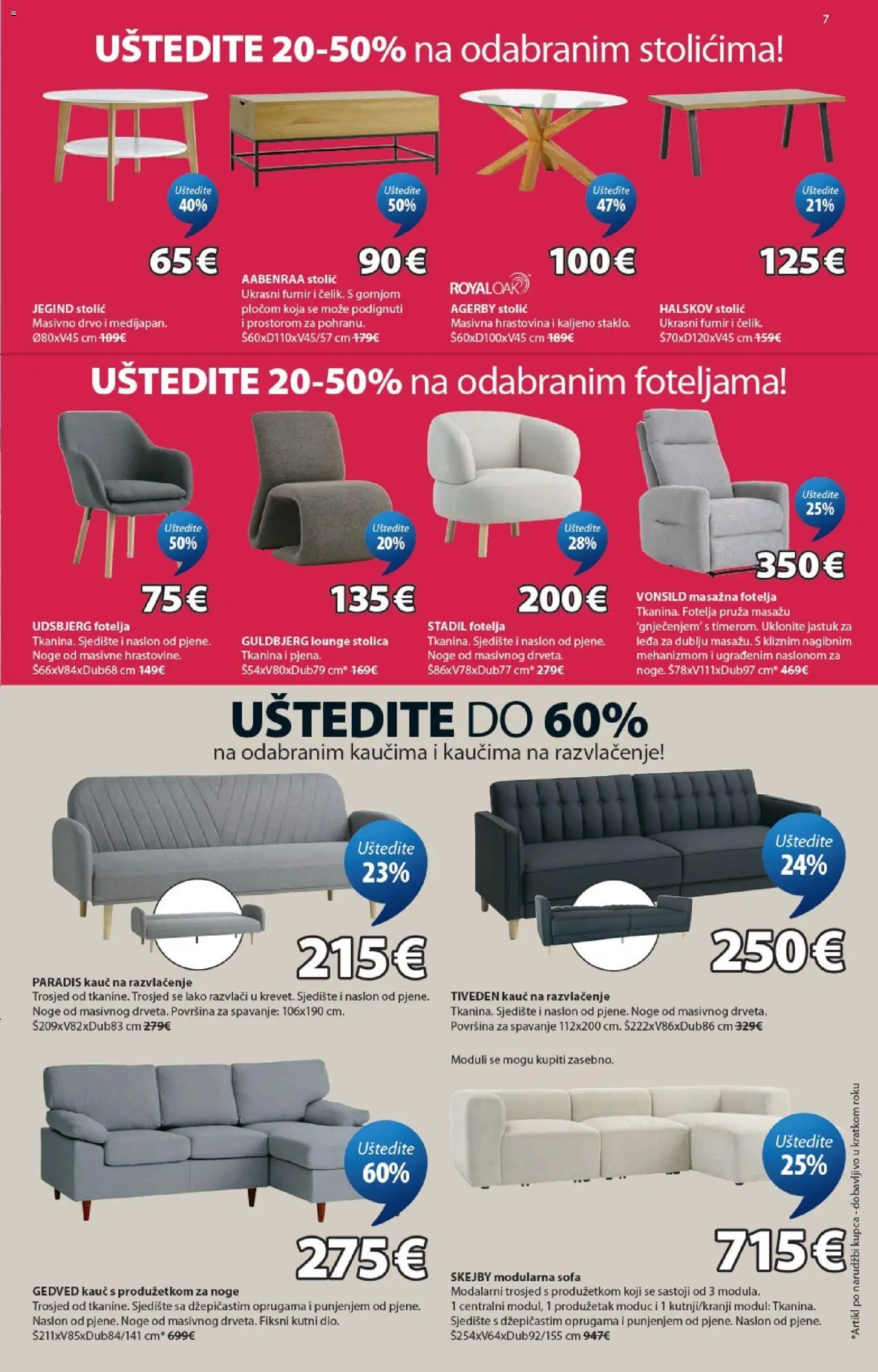 JYSK katalog | vrijedi od 01.07.2026 | Stranica: 7