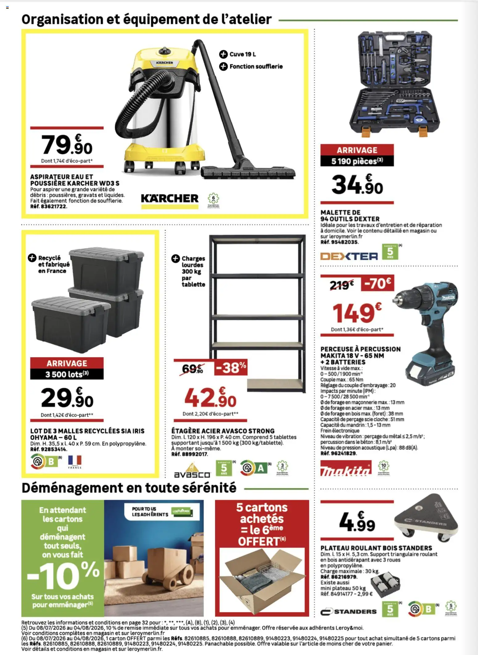 {H1} | Page: 30 | Produits: Tablette, Plateau, Aspirateur, Aspirateur eau et poussière