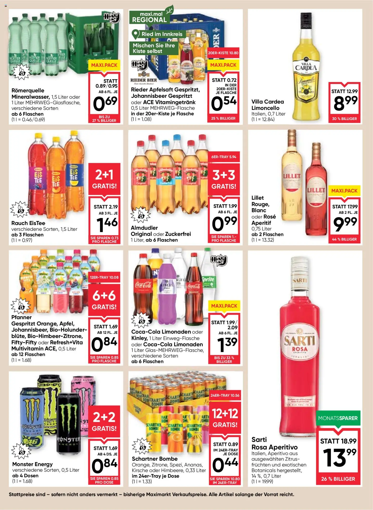 Maximarkt Flugblatt gültig ab 03.09.2026 | Seite: 12 | Produkte: Apfelsaft, Bier, Multivitamin