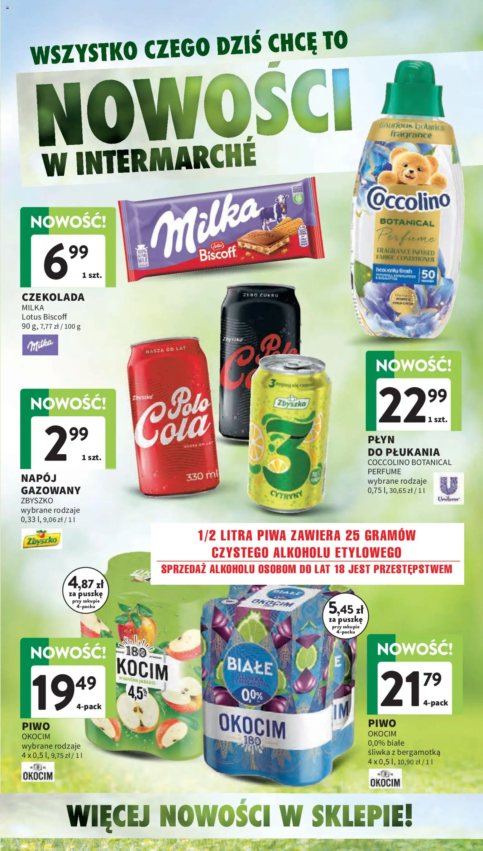 Intermarche gazetka od 11.06.2026 | Strona: 23 | Produkty: Cytryny, Milka, Czekolada, Piwo