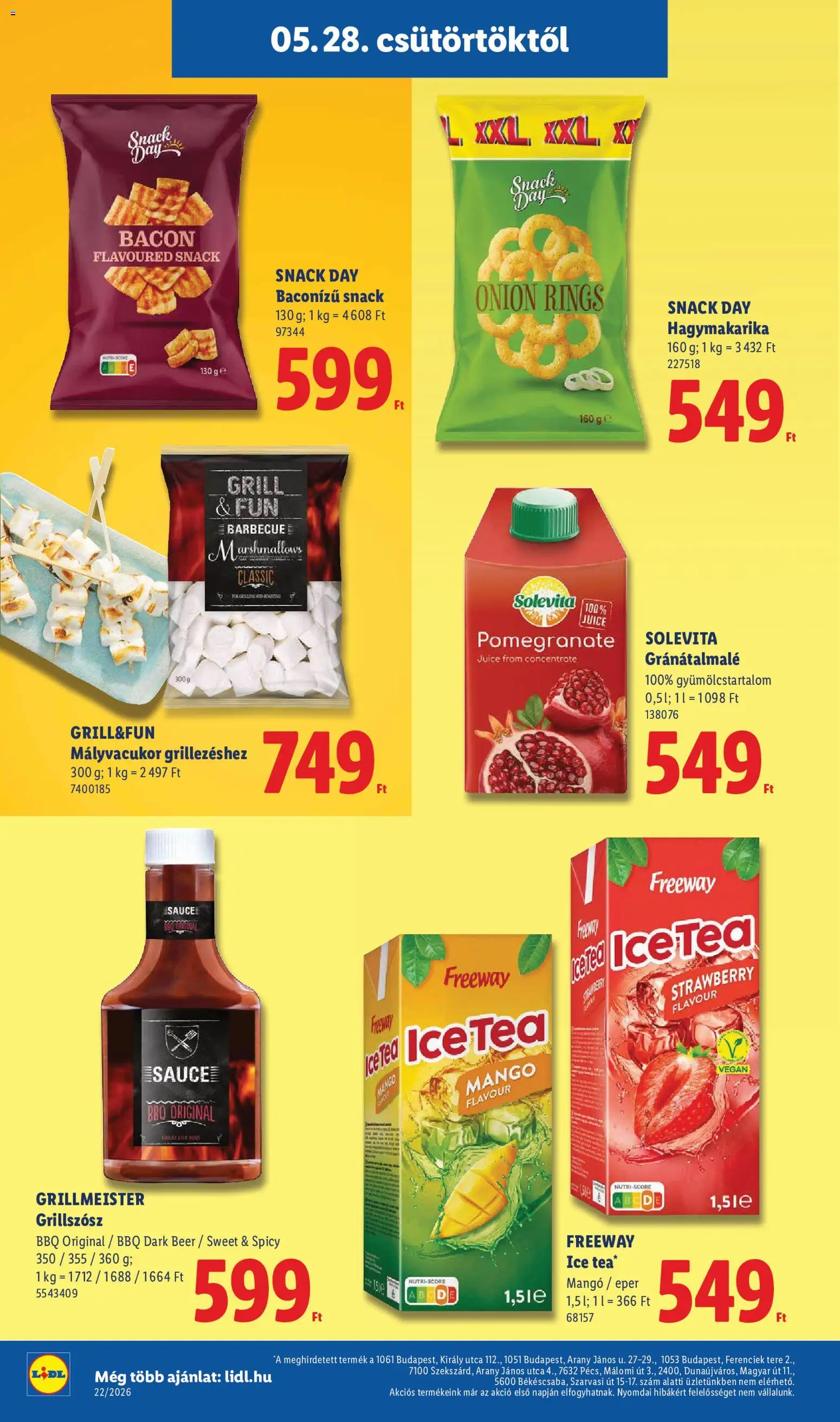 Lidl akciós ujság - amely érvényes a következő dátumtól: 28.05.2026 | Oldal: 28