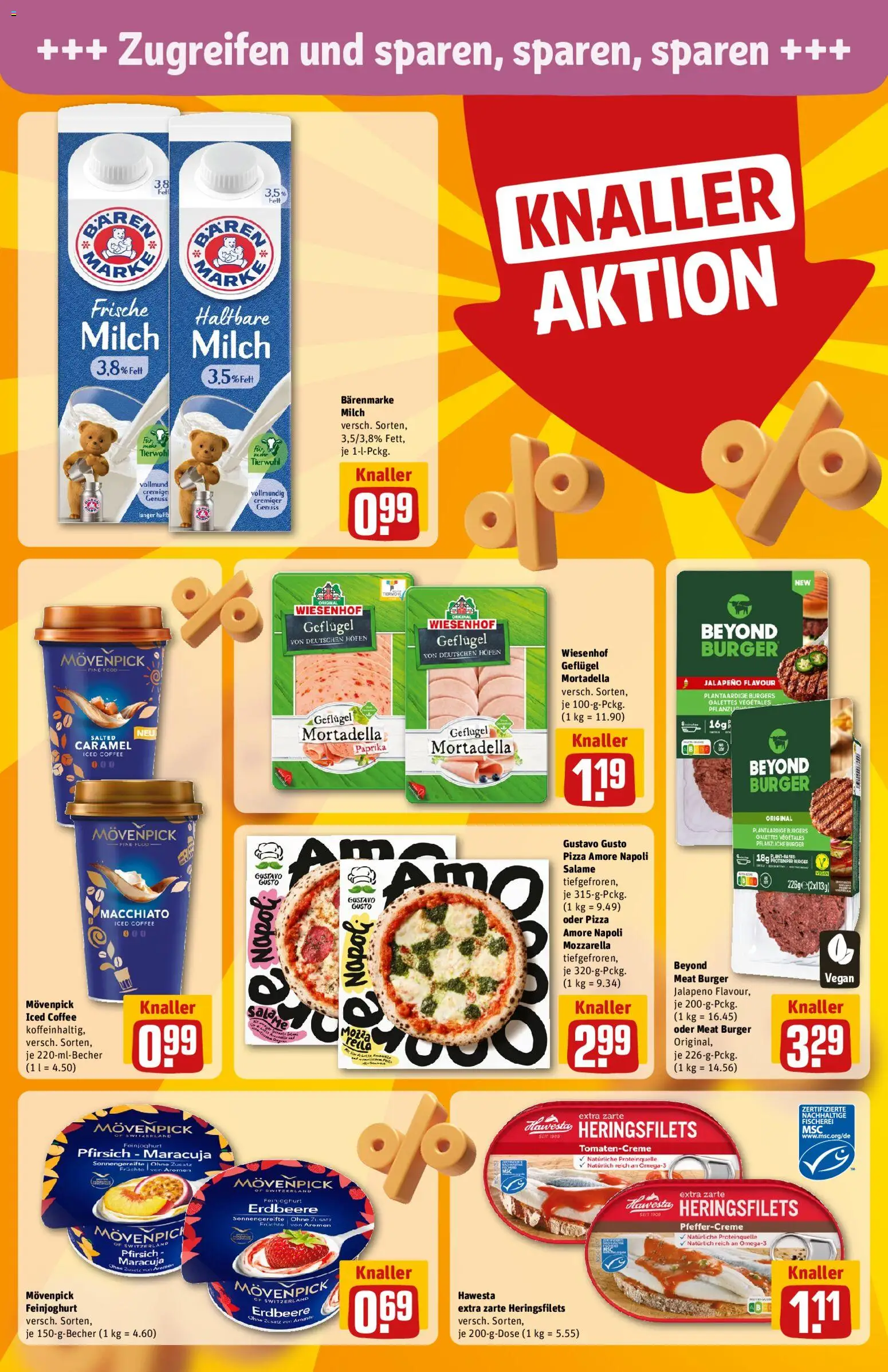 Rewe ihr Kaufpark Prospekt 	 – gültig ab 18.05.2026 | Seite: 18 | Produkte: Milch, Haltbare milch, Burger, Pfirsich