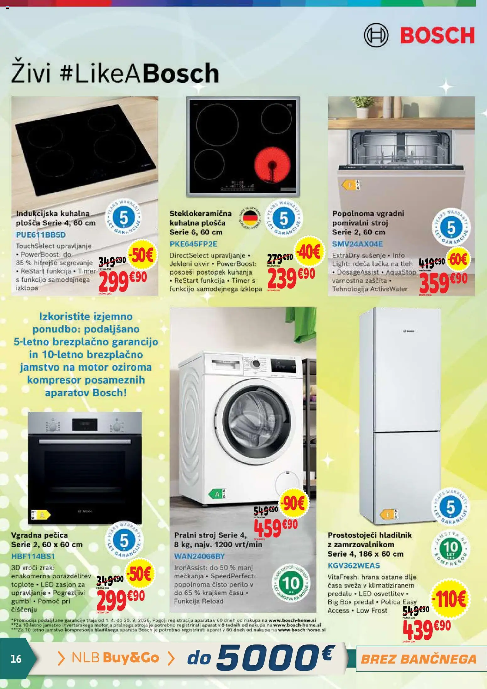 Novi E.leclerc katalog ponudbe – veljaven od 20.05.2026 | Stran: 16 | Izdelki: Pralni stroj, Pecica, Okvir, Vgradna pečica