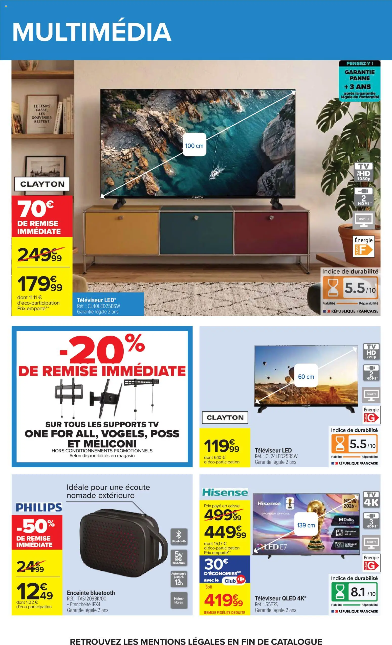 {H1} | Page: 69 | Produits: Enceinte, Televiseur, Enceinte bluetooth, Smart TV