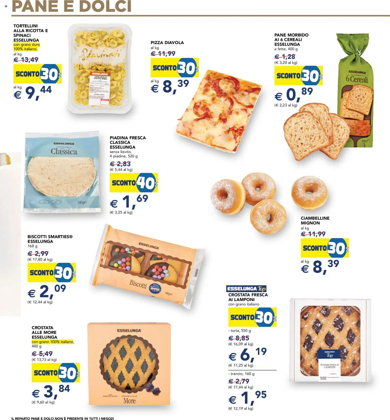 Volantino Esselunga S del 07.05.2026 | Pagina: 17 | Prodotti: Pane, Lamponi, Cereali, Spinaci