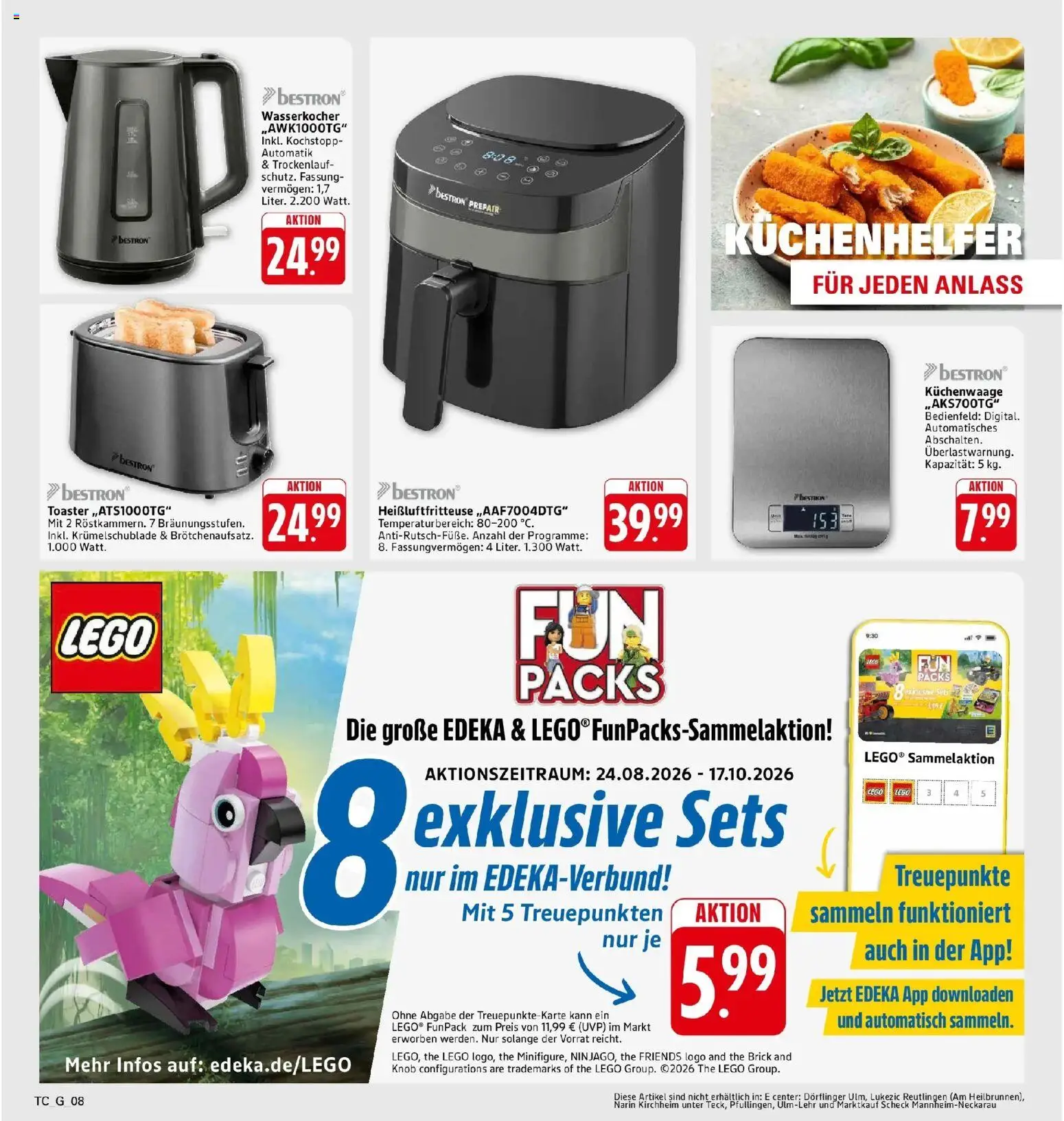 Marktkauf Prospekt Weil Am Rhein (ab 14.09.2026) » Angebote online | Seite: 40 | Produkte: Wasserkocher, Toaster, Heißluftfritteuse