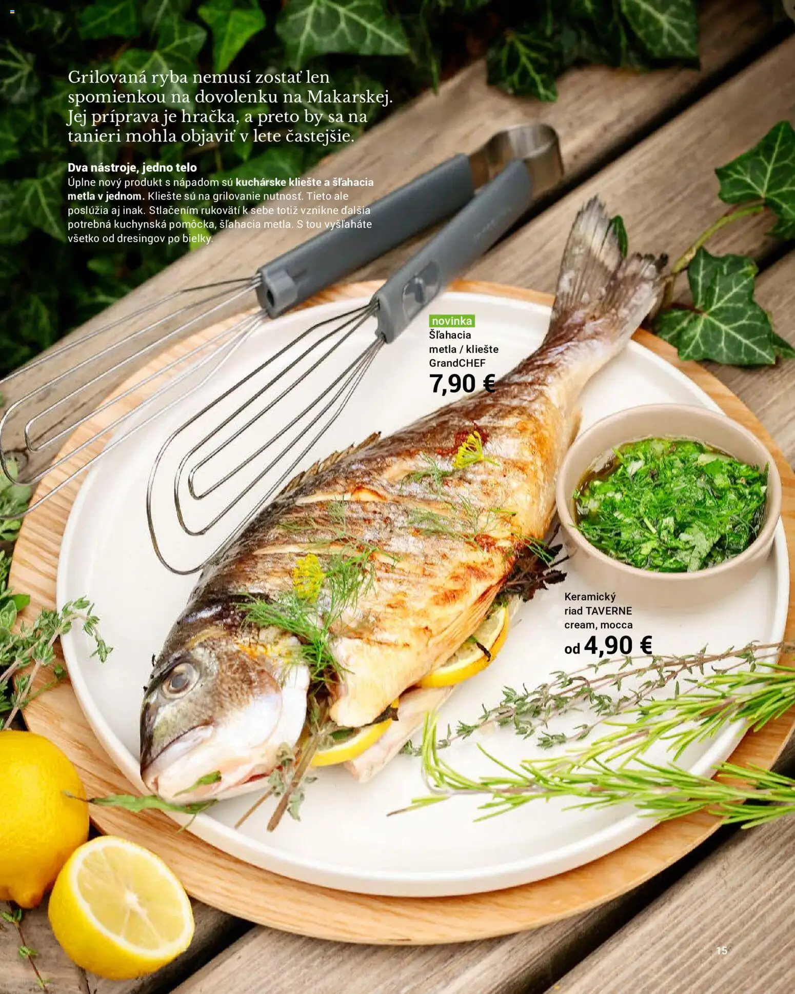 Nové TESCOMA akcie – leták je platný od 01.06.2026 | Strana: 15 | Produkty: Ryba
