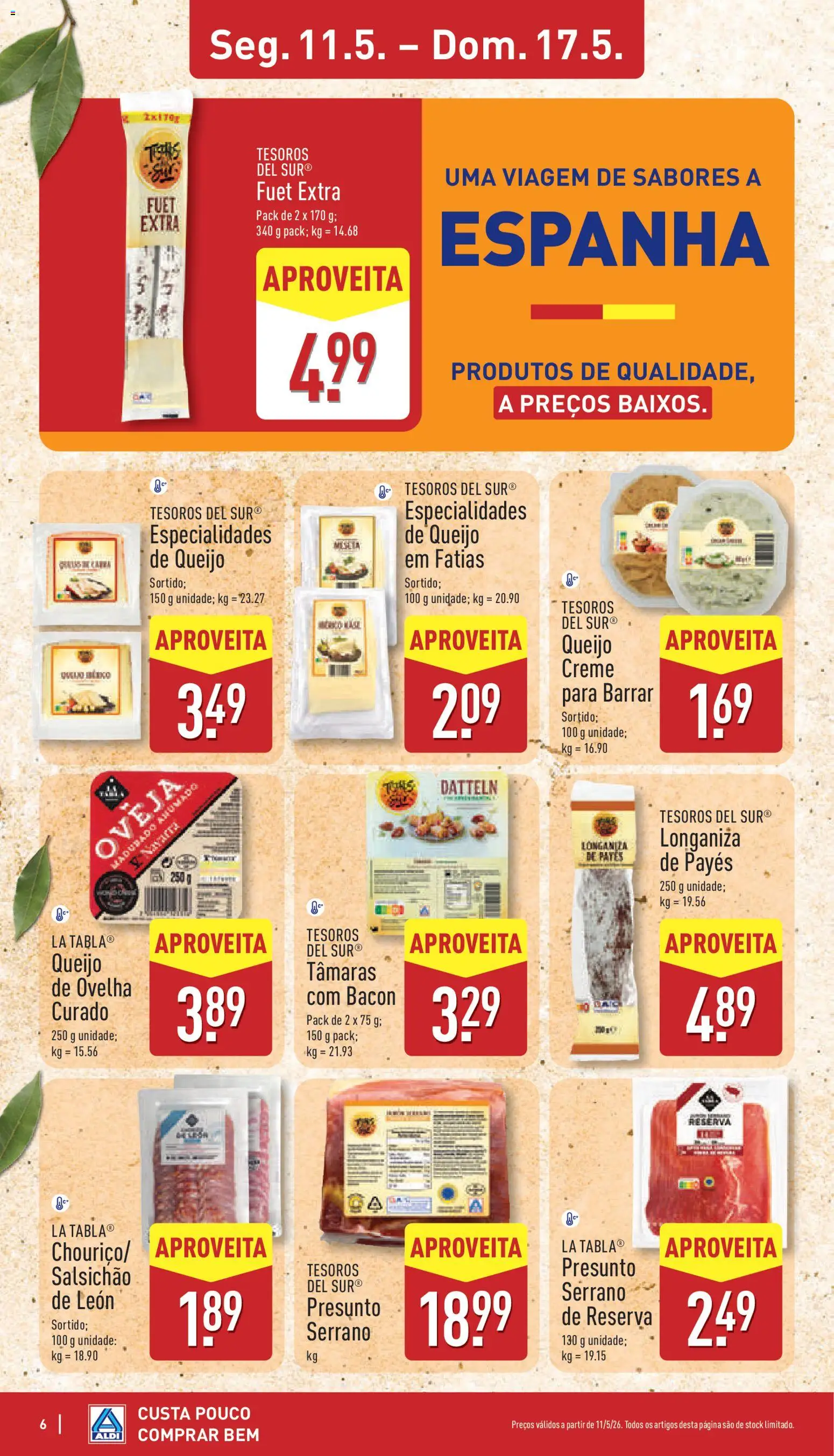 Aldi folheto | 11/05/2026 |  🎉 Como obter um desconto limitado? Poupe ainda hoje! | Portugal