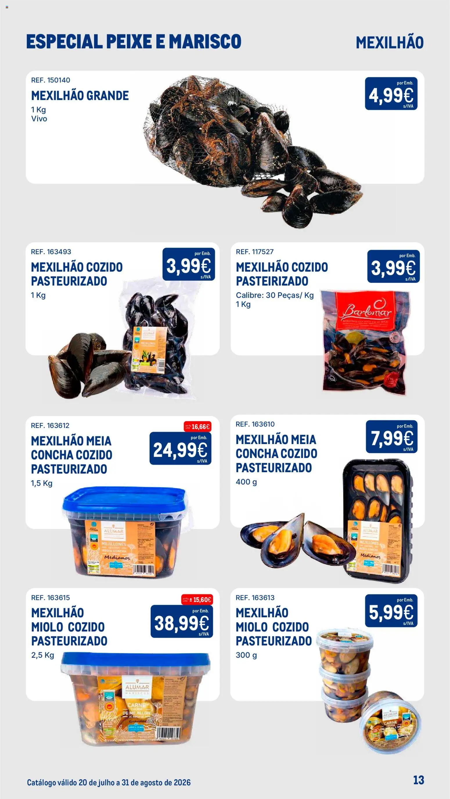 Makro Especial Peixe e Marisco │ válido de 20/07/2026 | Página: 13 | Produtos: Peixe, Carne