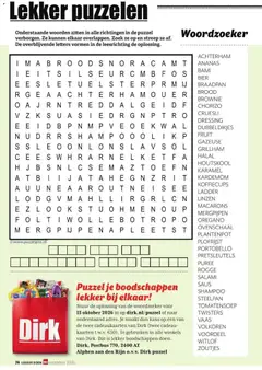 Dirk folder Lekker Doen  lente 2026 - Voorbeeld van een folder van Dirk, geldig van 07-09-2026 | Pagina: 74 | Producten: Puzzel, Dressing, Macarons, Fruit