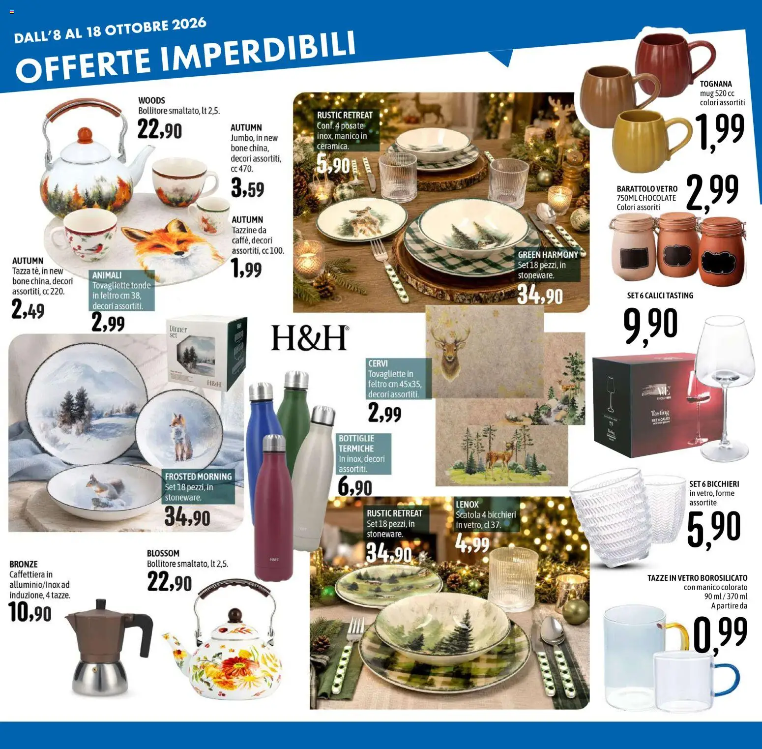 Volantino Emisfero del 08/10/2026 | Pagina: 38 | Prodotti: Posate, Bollitore, Tovagliette, Scatola