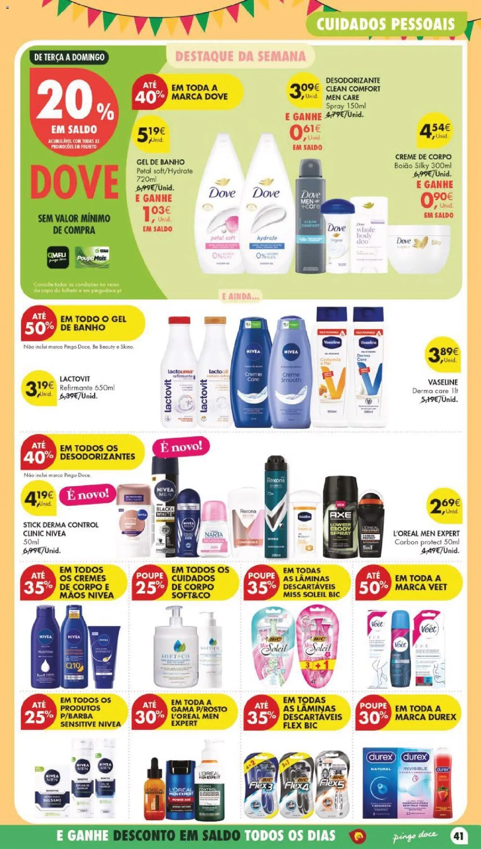 Pingo Doce folheto │ válido de 23/06/2026 | Página: 49 | Produtos: Desodorizante, Banho, Mel, Creme
