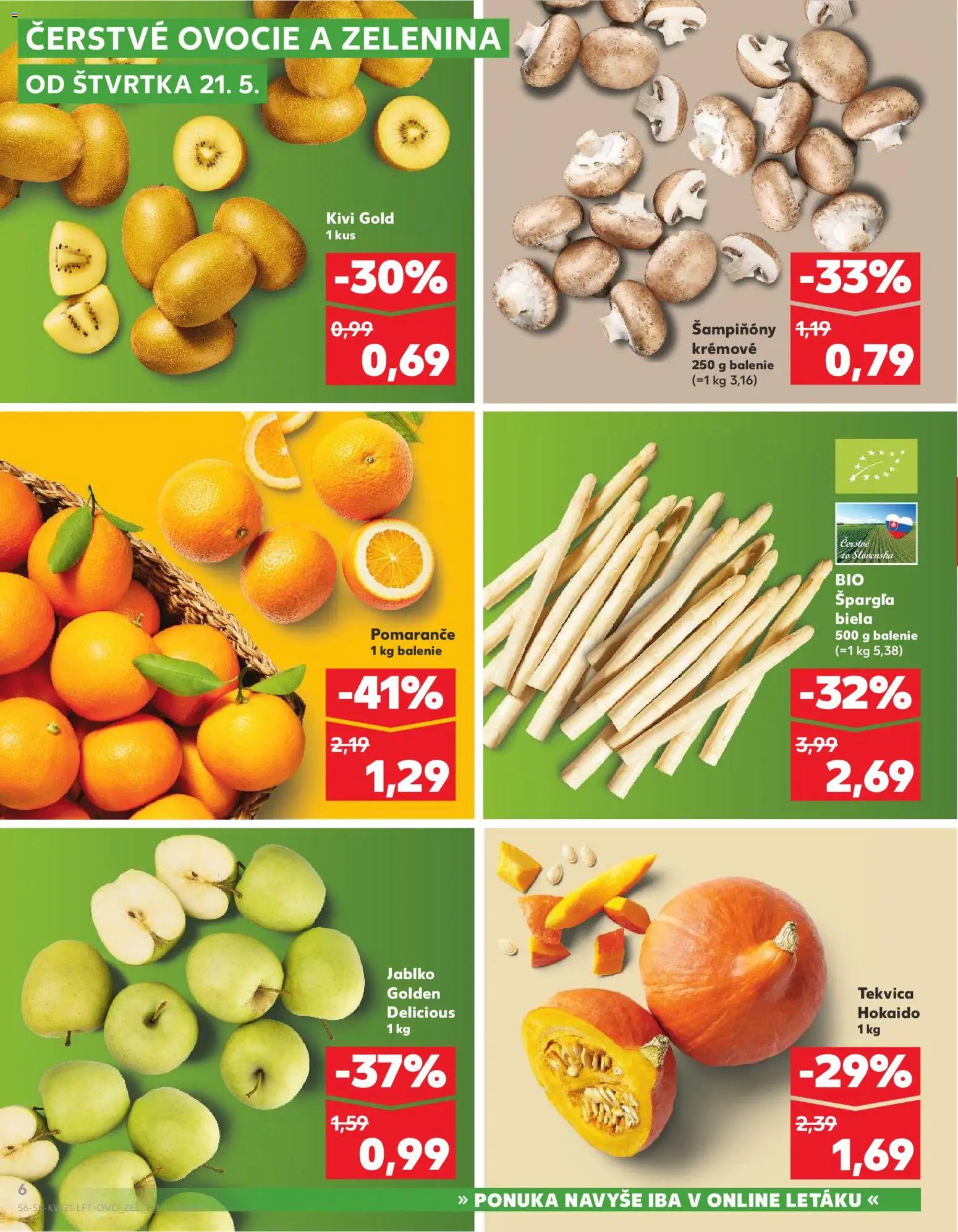 Kaufland SK akciós ujság - amely érvényes a következő dátumtól: 21.05.2026 | Oldal: 6