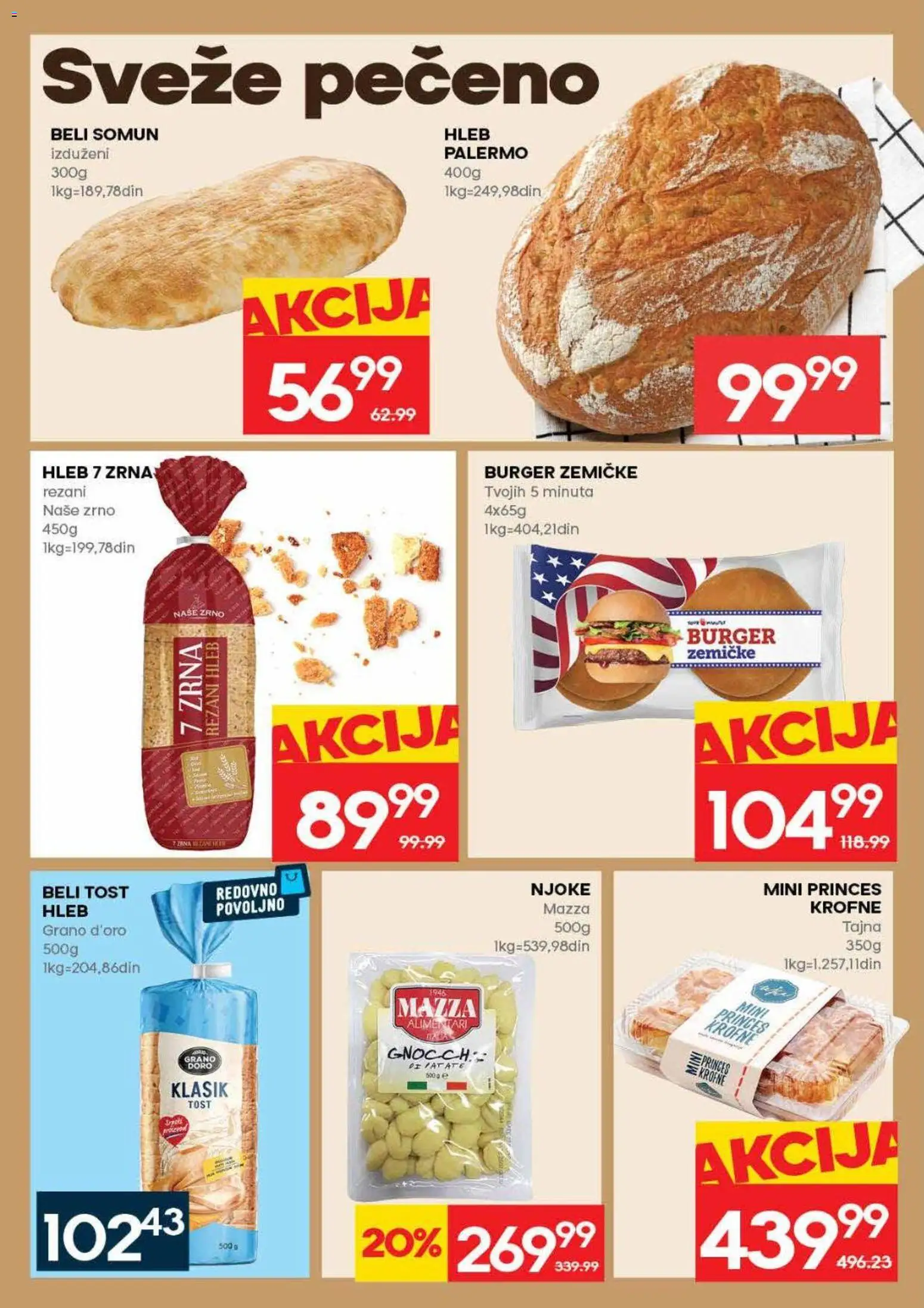 Idea katalog - važi od 16.04.2026 | Strana: 12 | Proizvode: Rezani hleb, Somun, Burger, Njoke