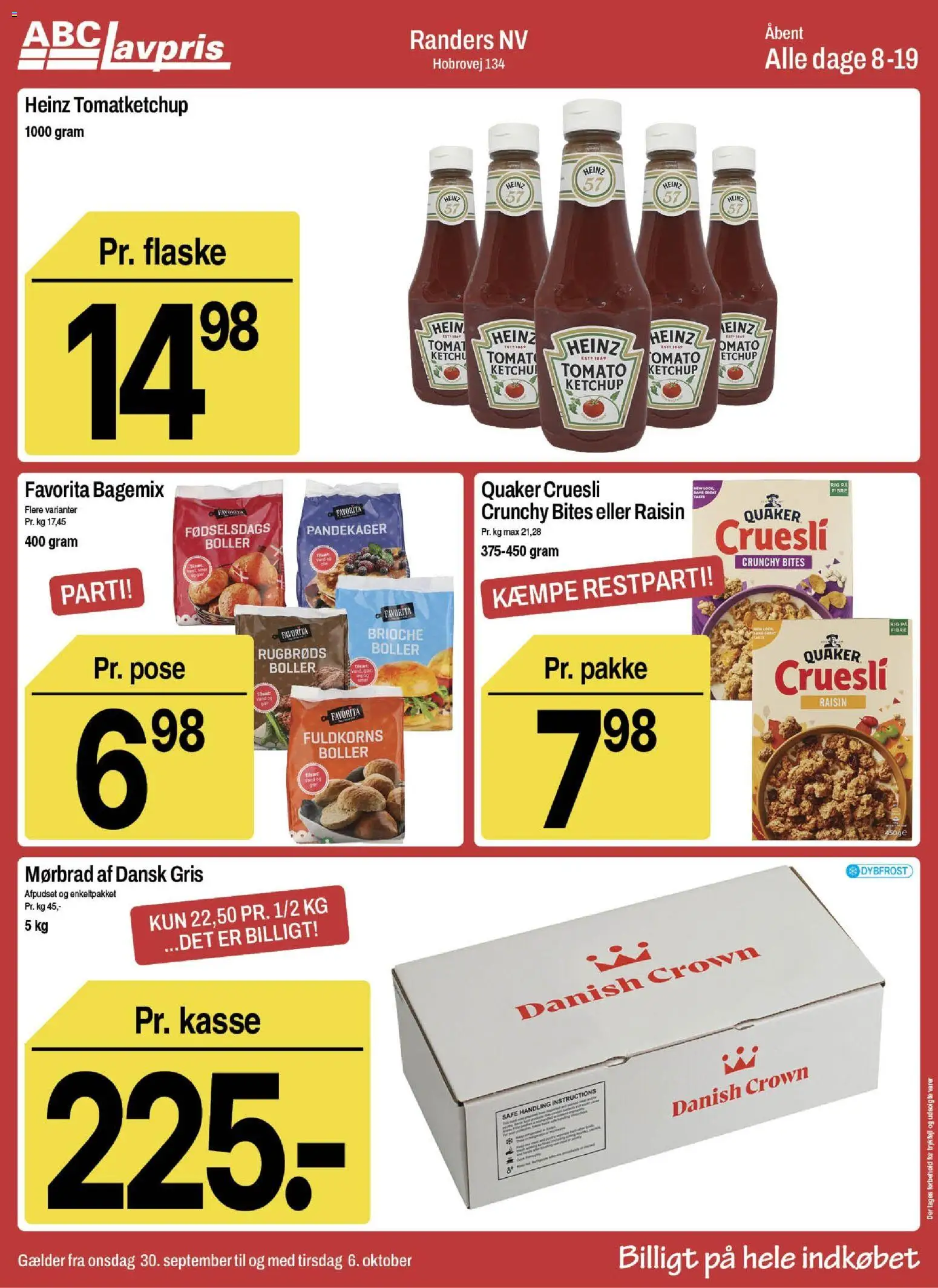 Abc Lavpris uge 40 Onsdag 30 September Friske Varer