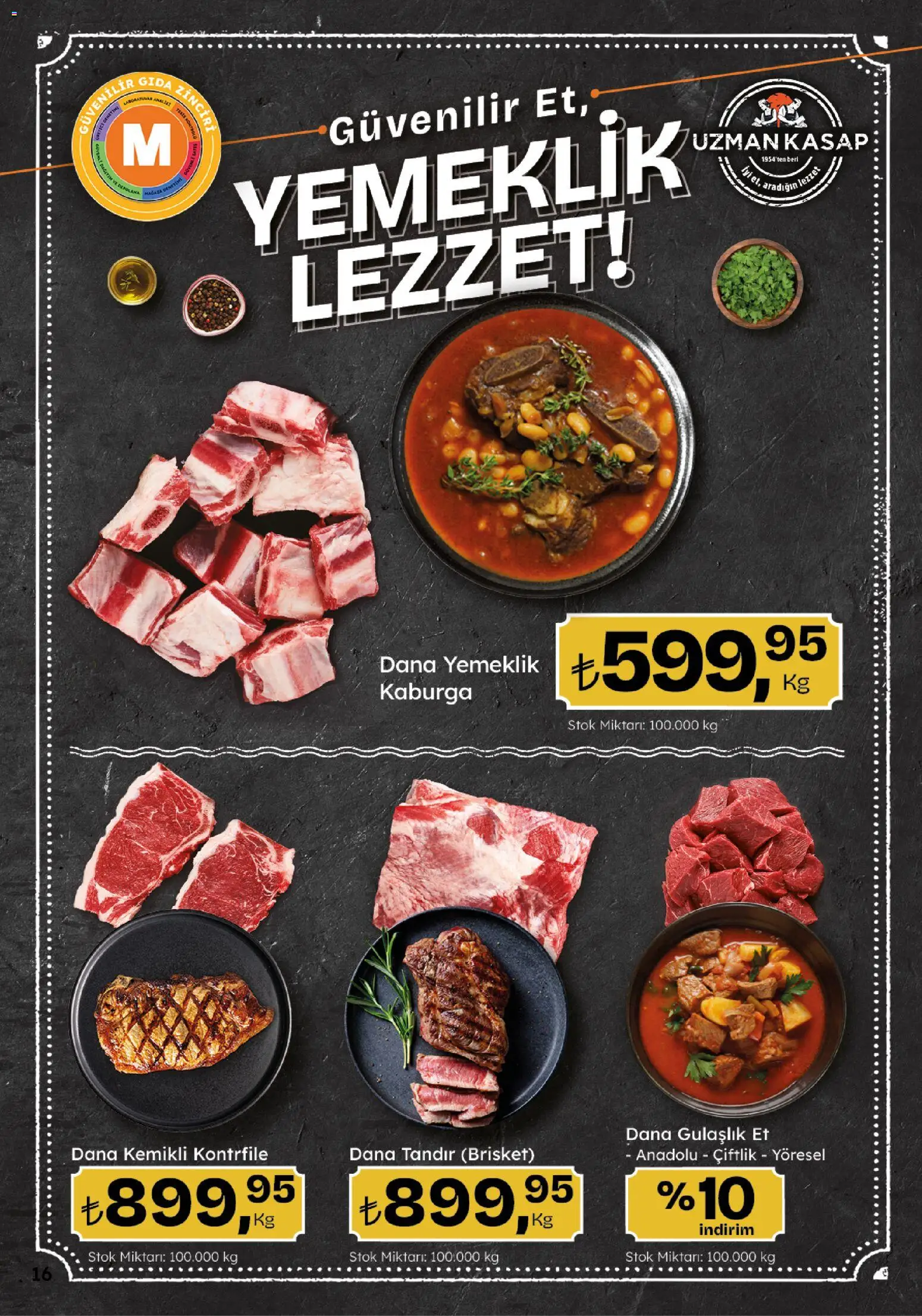 Migros Katalog - 5M Migroskop Dijital - 05 Ekim 2026 tarihinden itibaren geçerlidir | Sayfa: 16 | Ürünler: Et